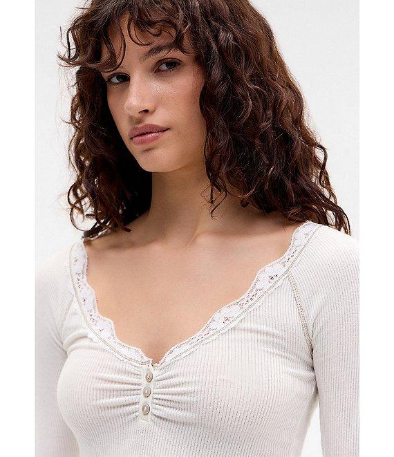 BDG Urban Outfitters Diana Lace Trimmed Top Product Image