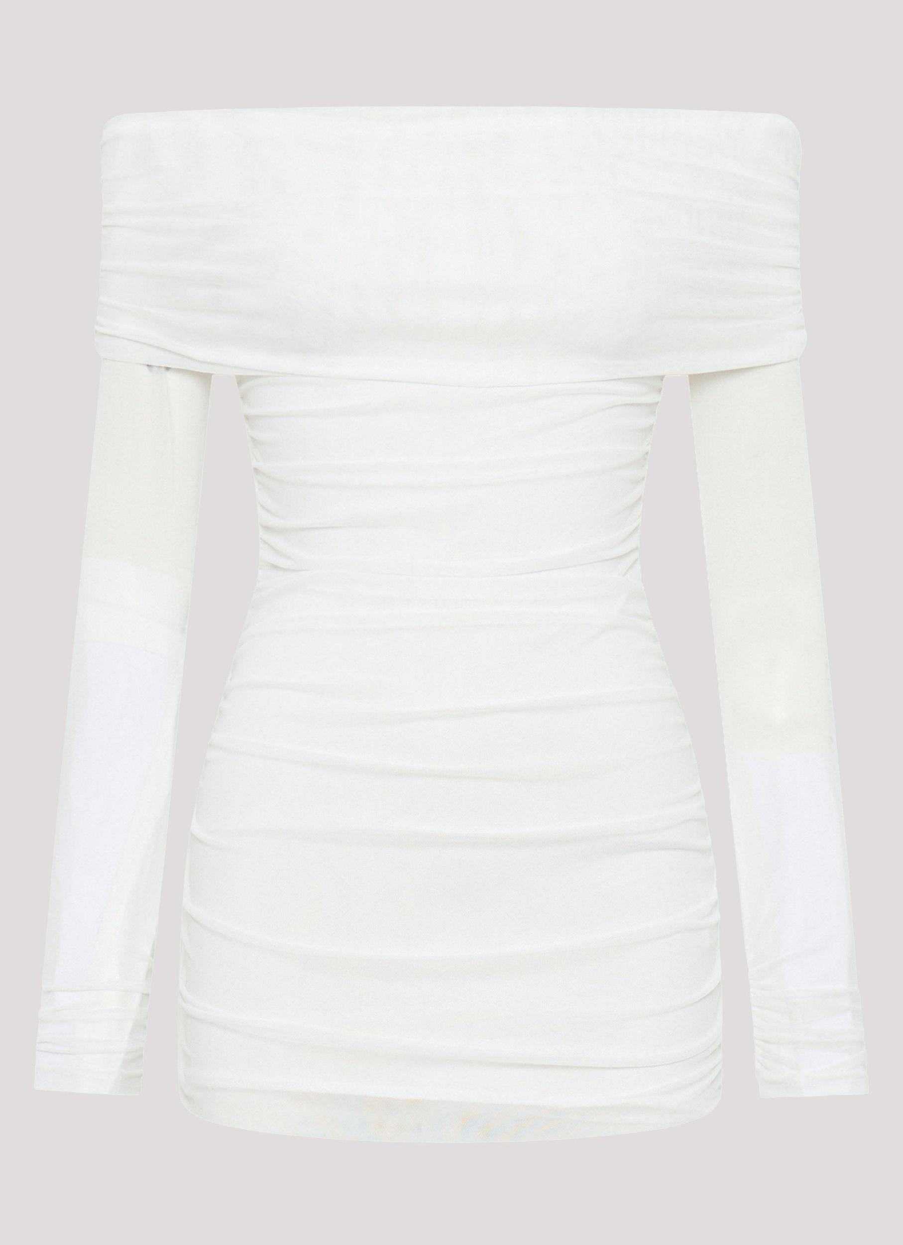 Liquid Spirit Mini Dress - White Product Image