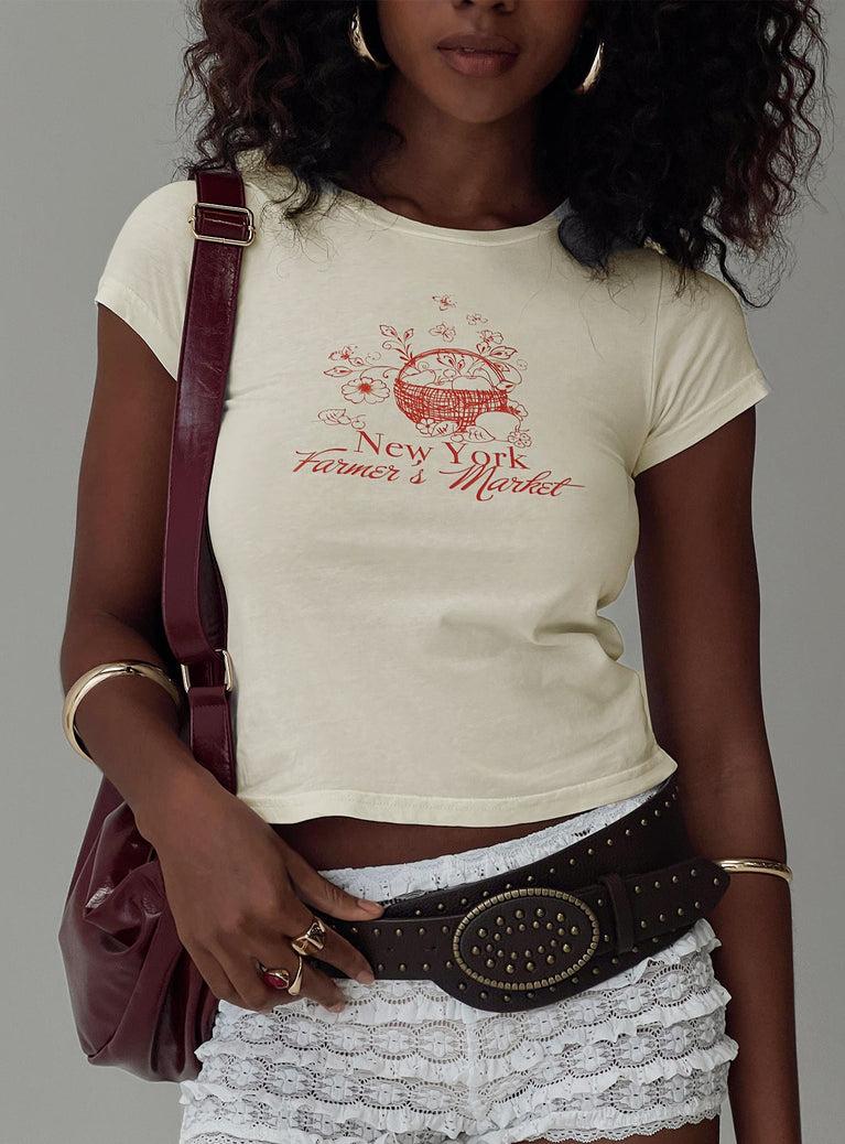 NYC Farmers Market Tee White Product Image