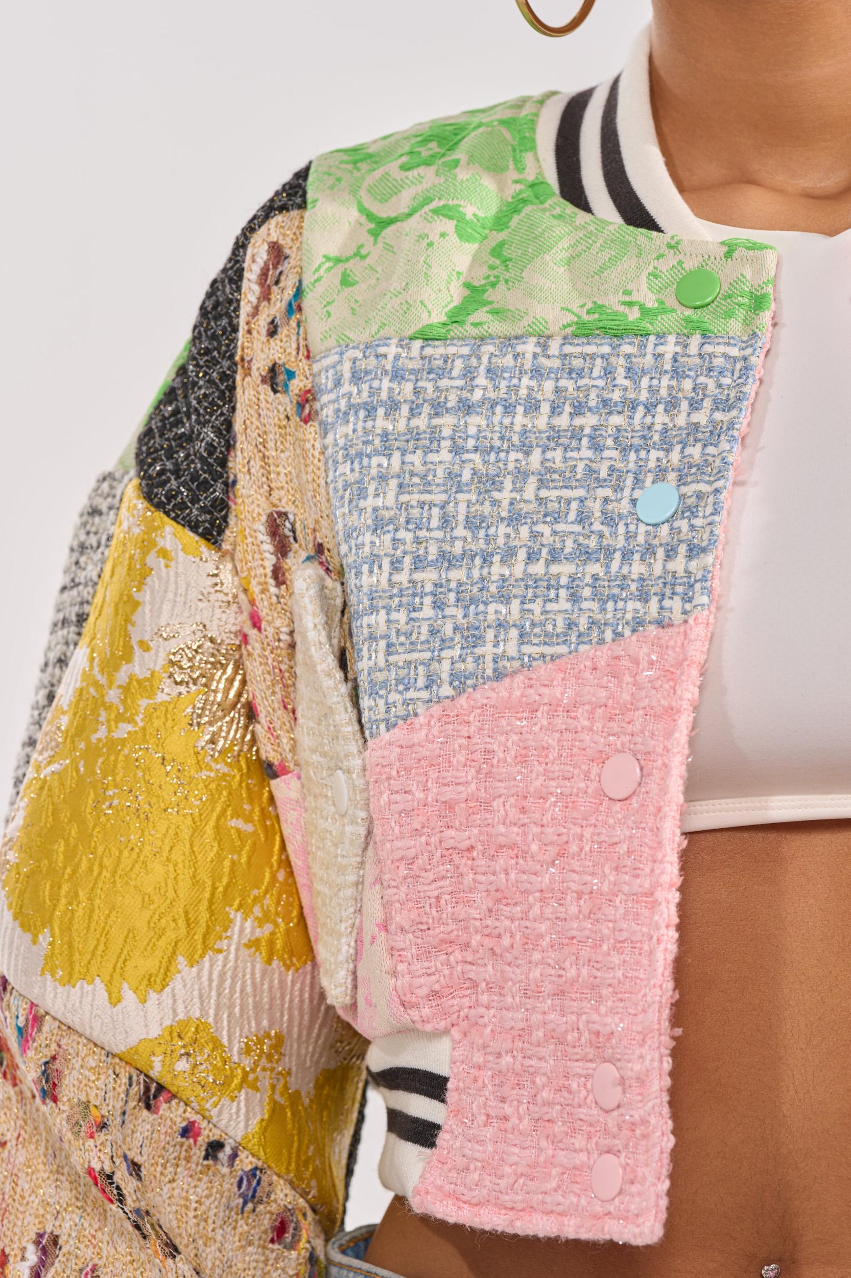 ESTELLE PATCHWORK BOMBER Product Image