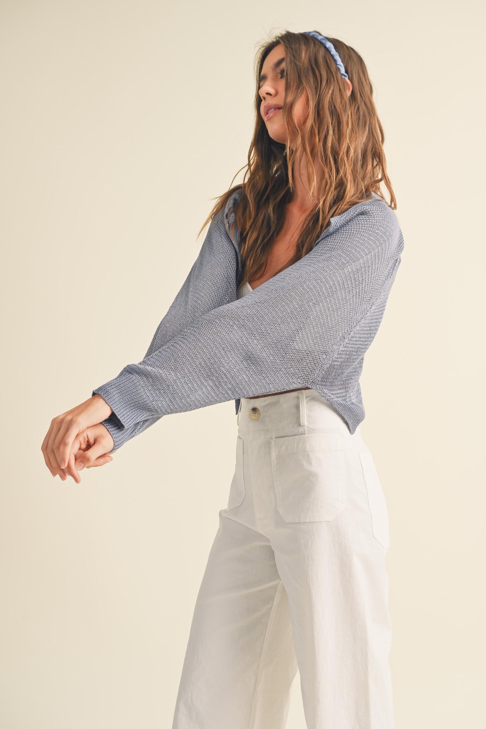 Lightweight Crochet Cardigan Product Image