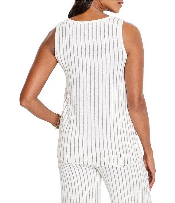 NIC + ZOE Destination Stripe V-Neck Sleeveless Coordinating Tank Product Image