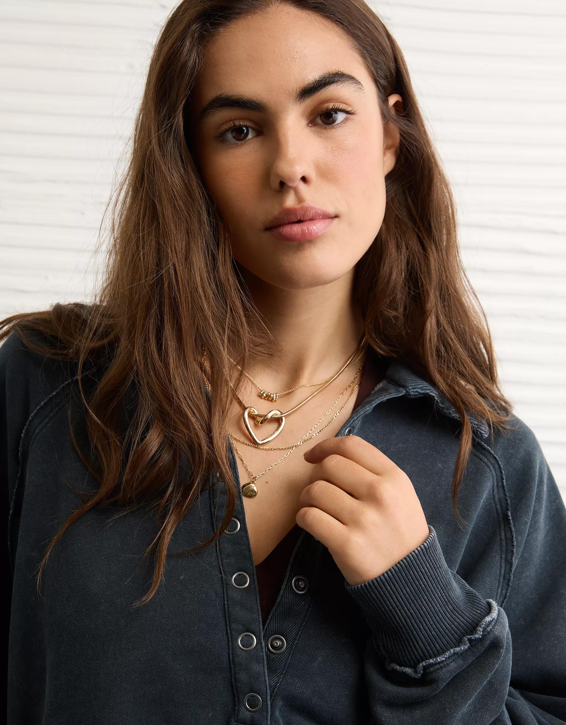 AE Big Hug Henley Sweatshirt Product Image