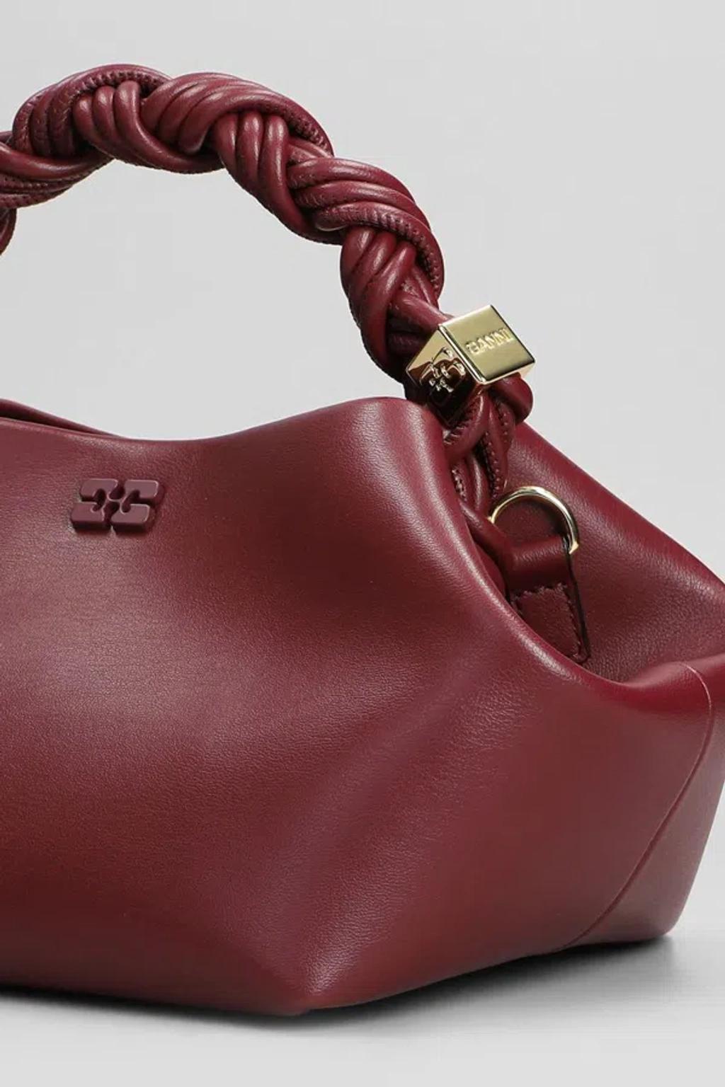 GANNI Bordeaux Mini Bou Handbag In Red Product Image