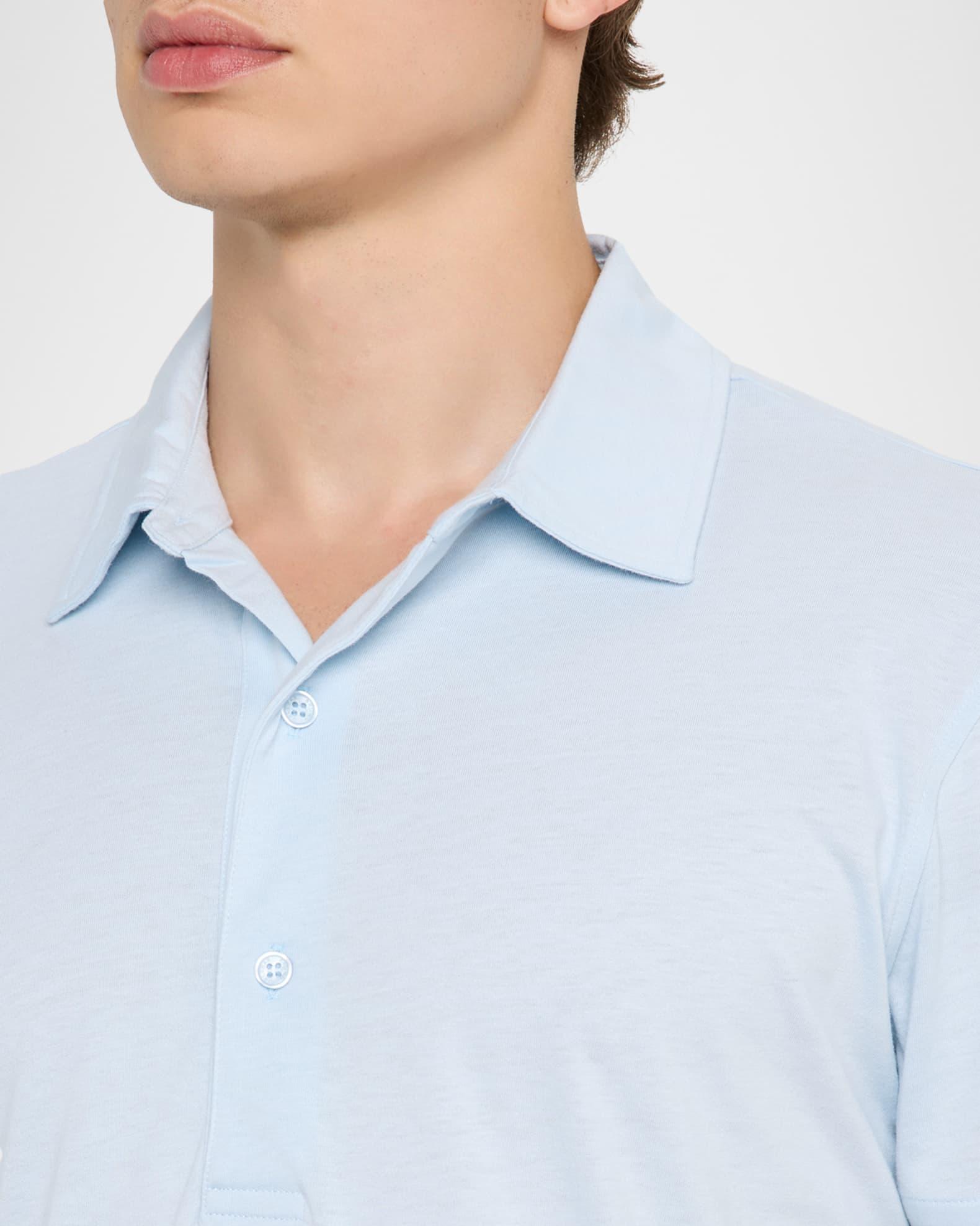 Men's Sebastian Tailored Fit Cotton and Silk Polo Shirt Product Image
