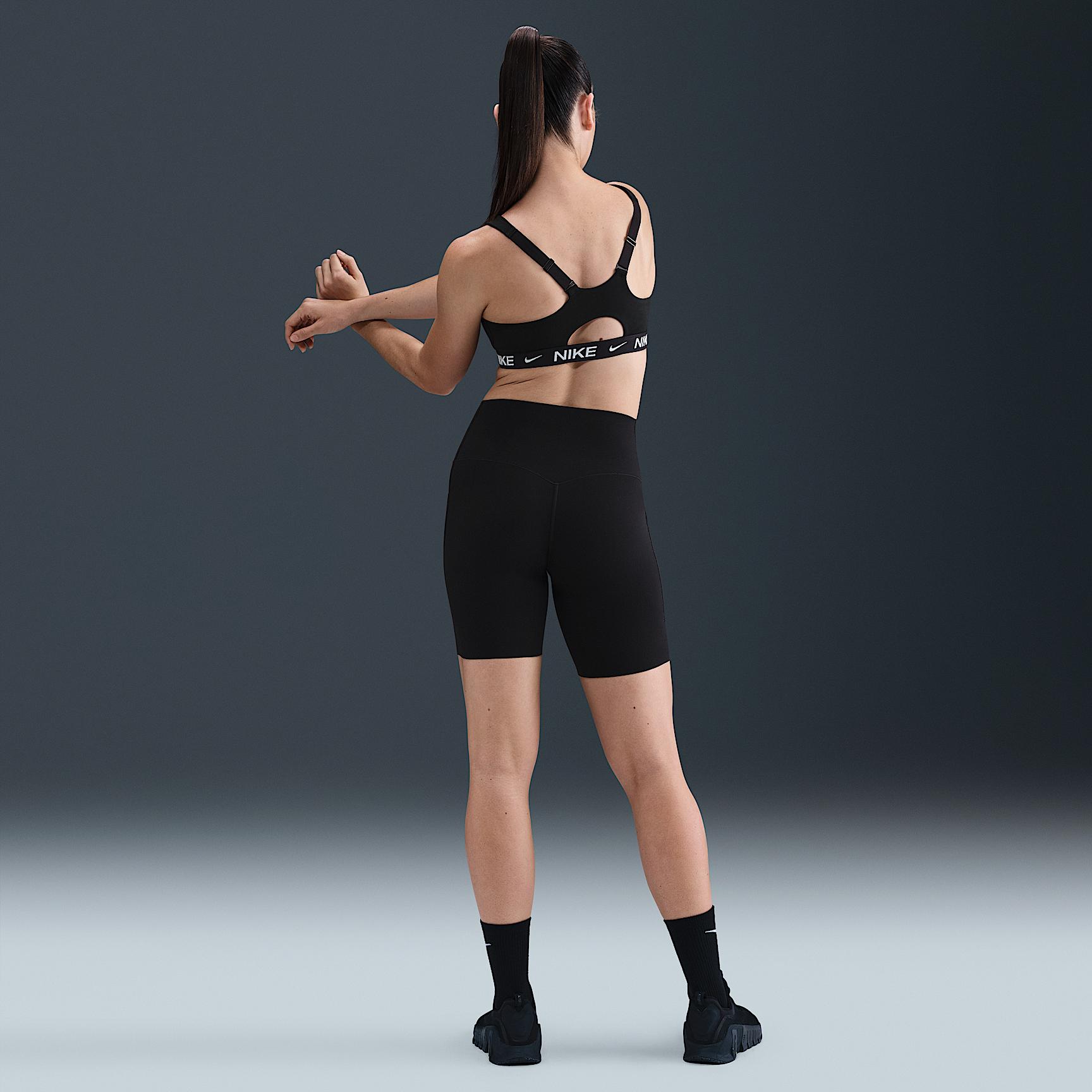 Nike Womens Indy High Support Padded Front-Zip Sports Bra | HQ2751-010 Product Image