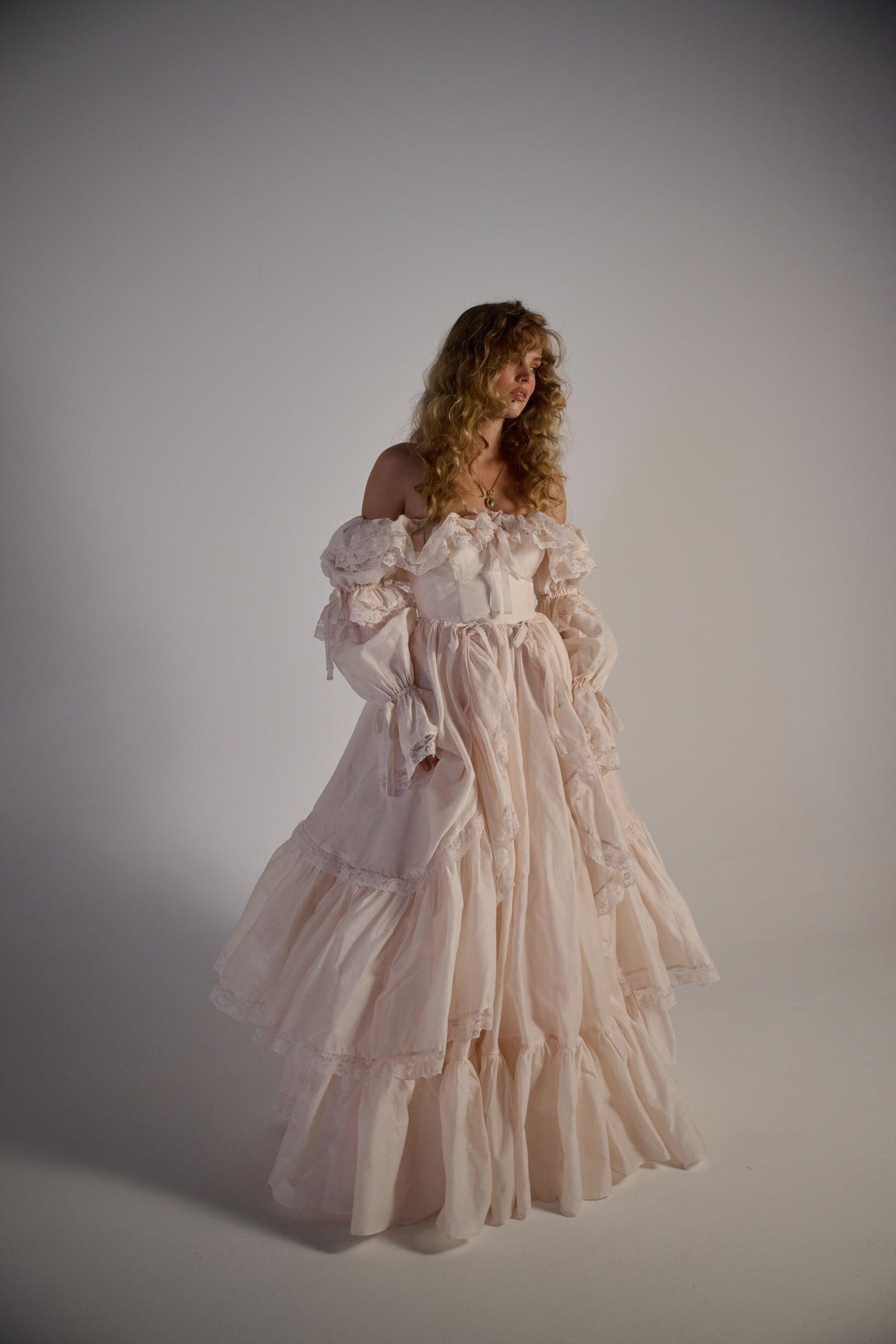 The Blush Silk Organdy Waltz Gown Product Image