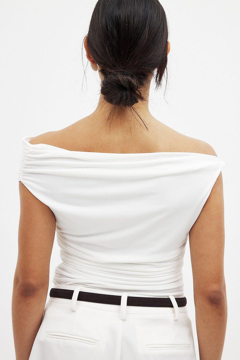 Twist Off Shoulder Top Product Image