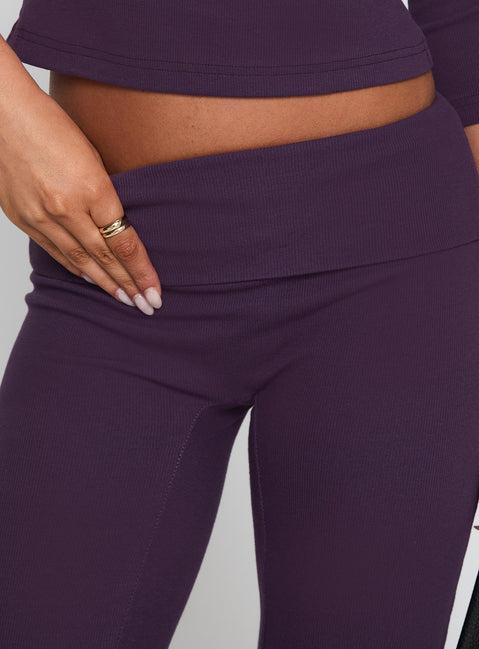 Truth Be Told Straight Leg Pant Purple Product Image