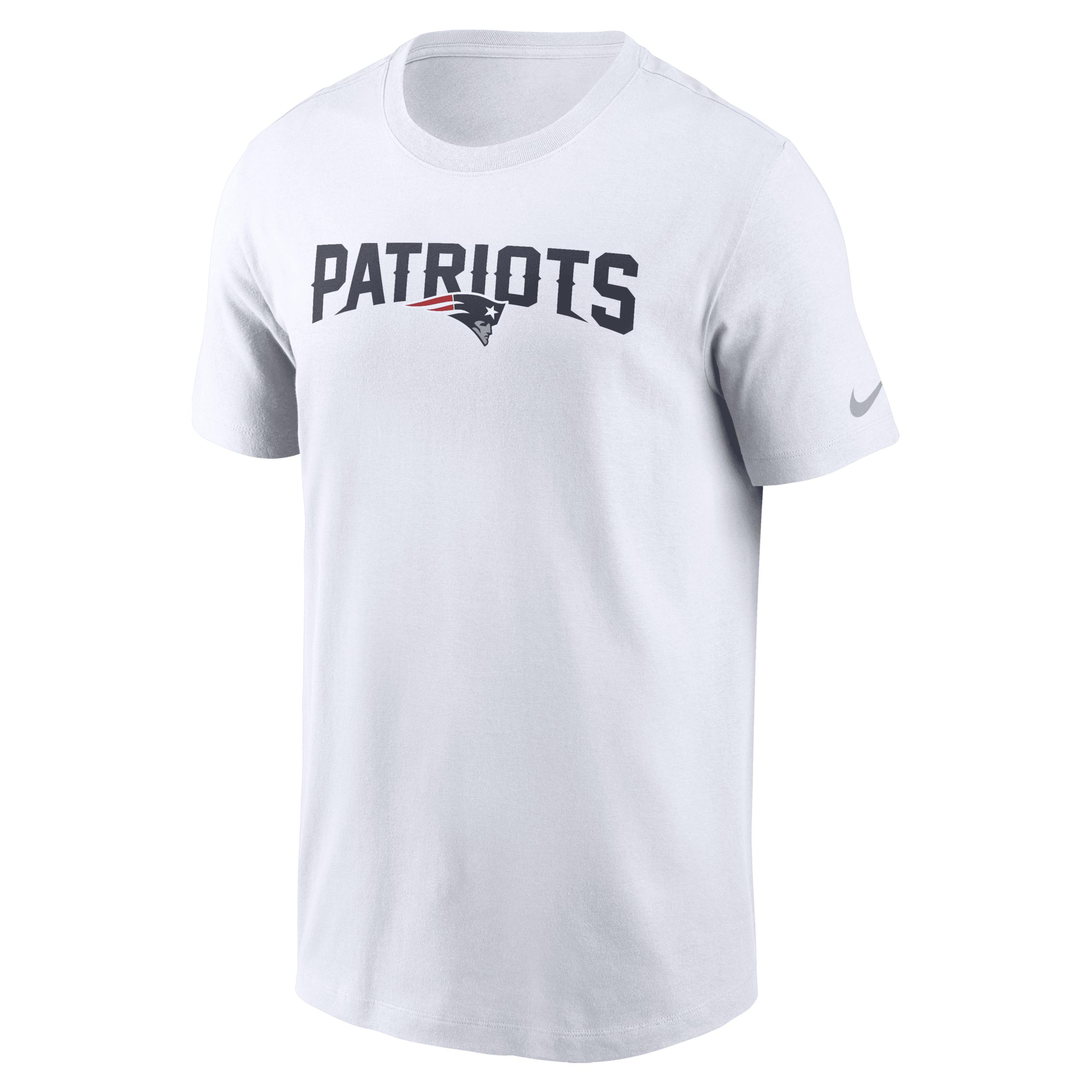 New England Patriots Primetime Wordmark Essential Nike Mens NFL T-Shirt | N19910A8K-NNM Product Image