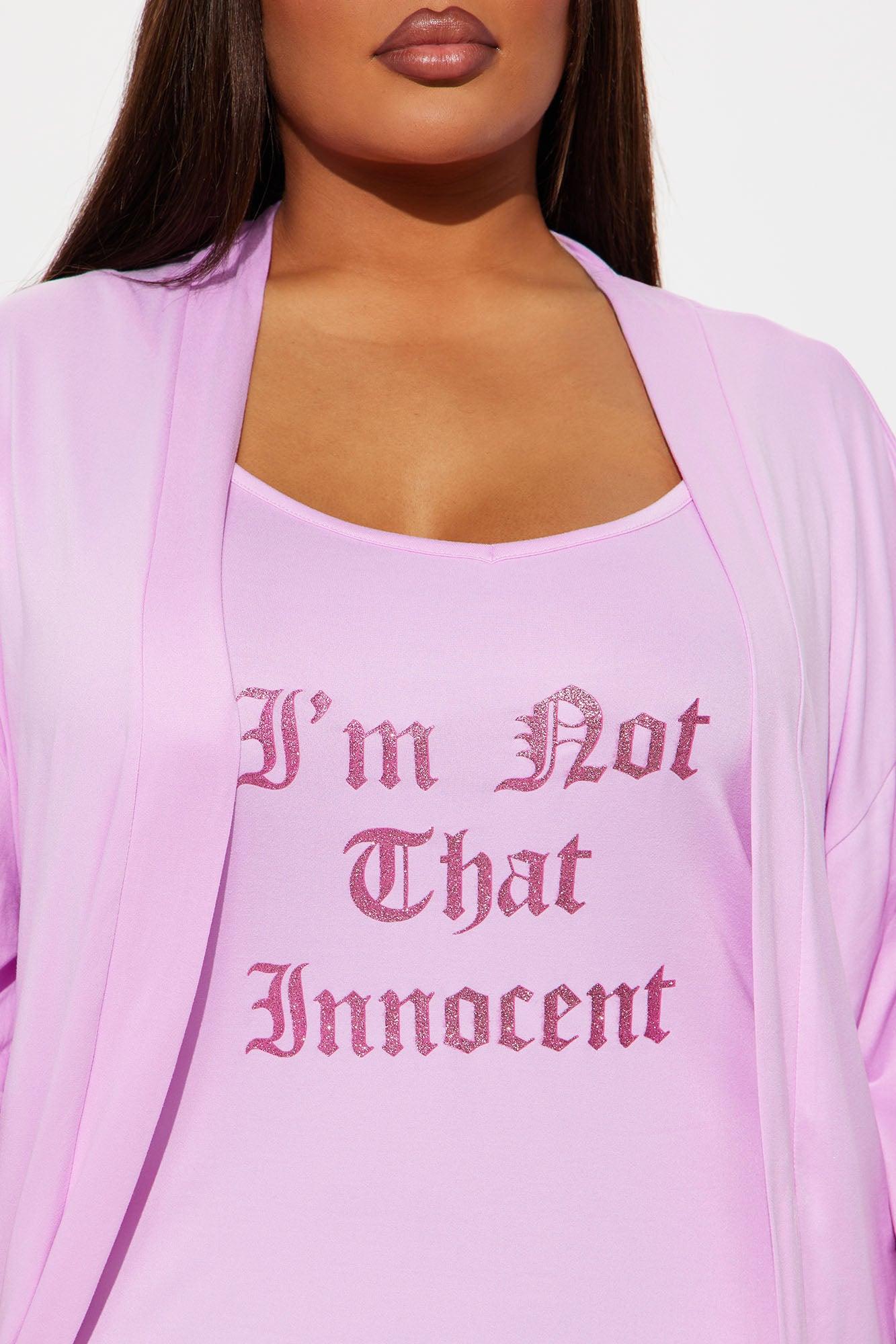 Not That Innocent PJ Robe Set - Pink Product Image