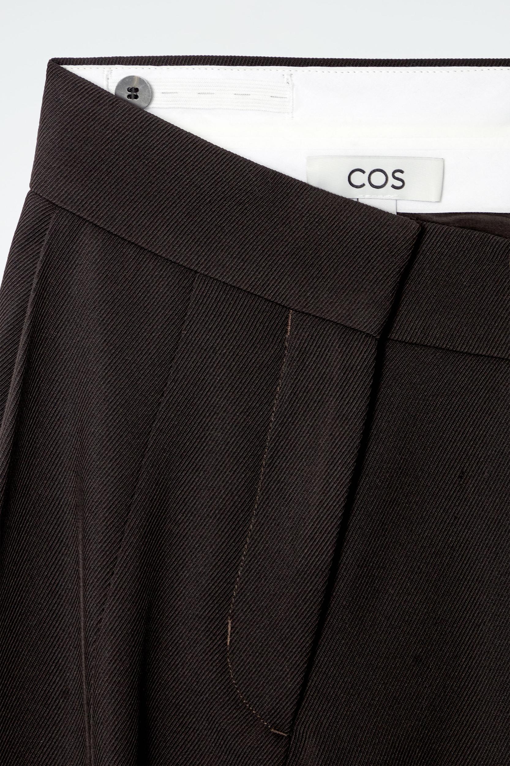 RELAXED WOOL-BLEND WIDE-LEG PANTS Product Image