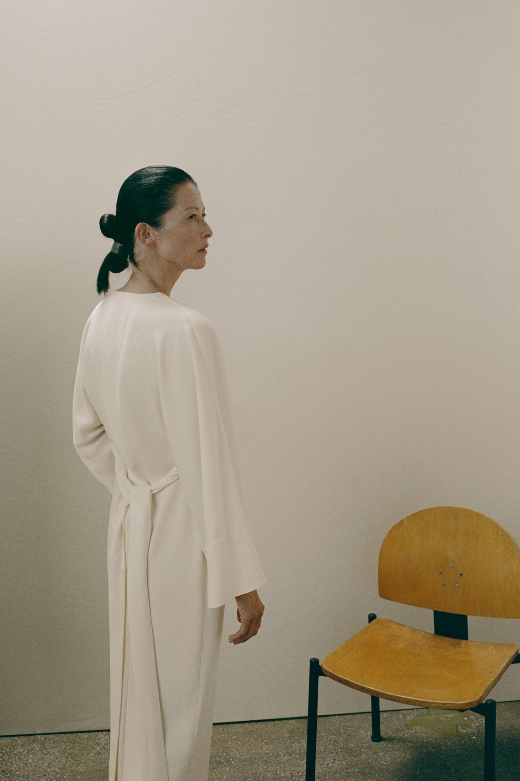 ZW COLLECTION MIDI DRESS WITH TIES Product Image