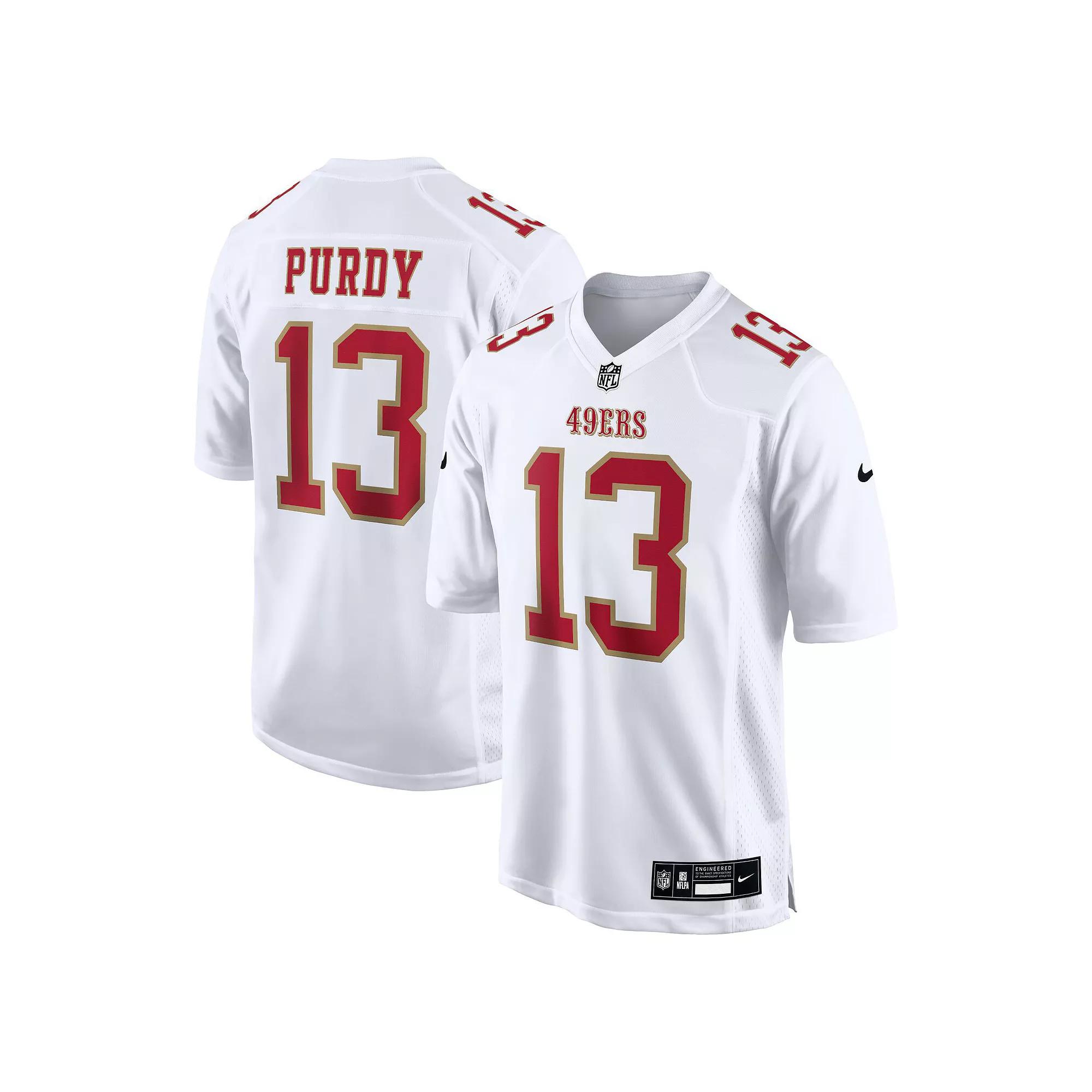 Men's Nike Brock Purdy Tundra White San Francisco 49ers Fashion Game Jersey,  Product Image