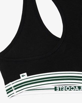 Contrast Band Stretch Cotton Bralette Product Image