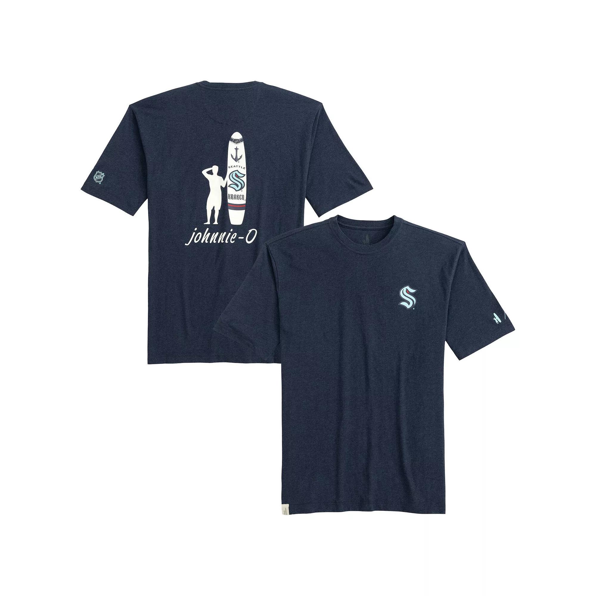 Men's johnnie-O Navy Seattle Kraken Heathered Spencer T-Shirt,  Product Image