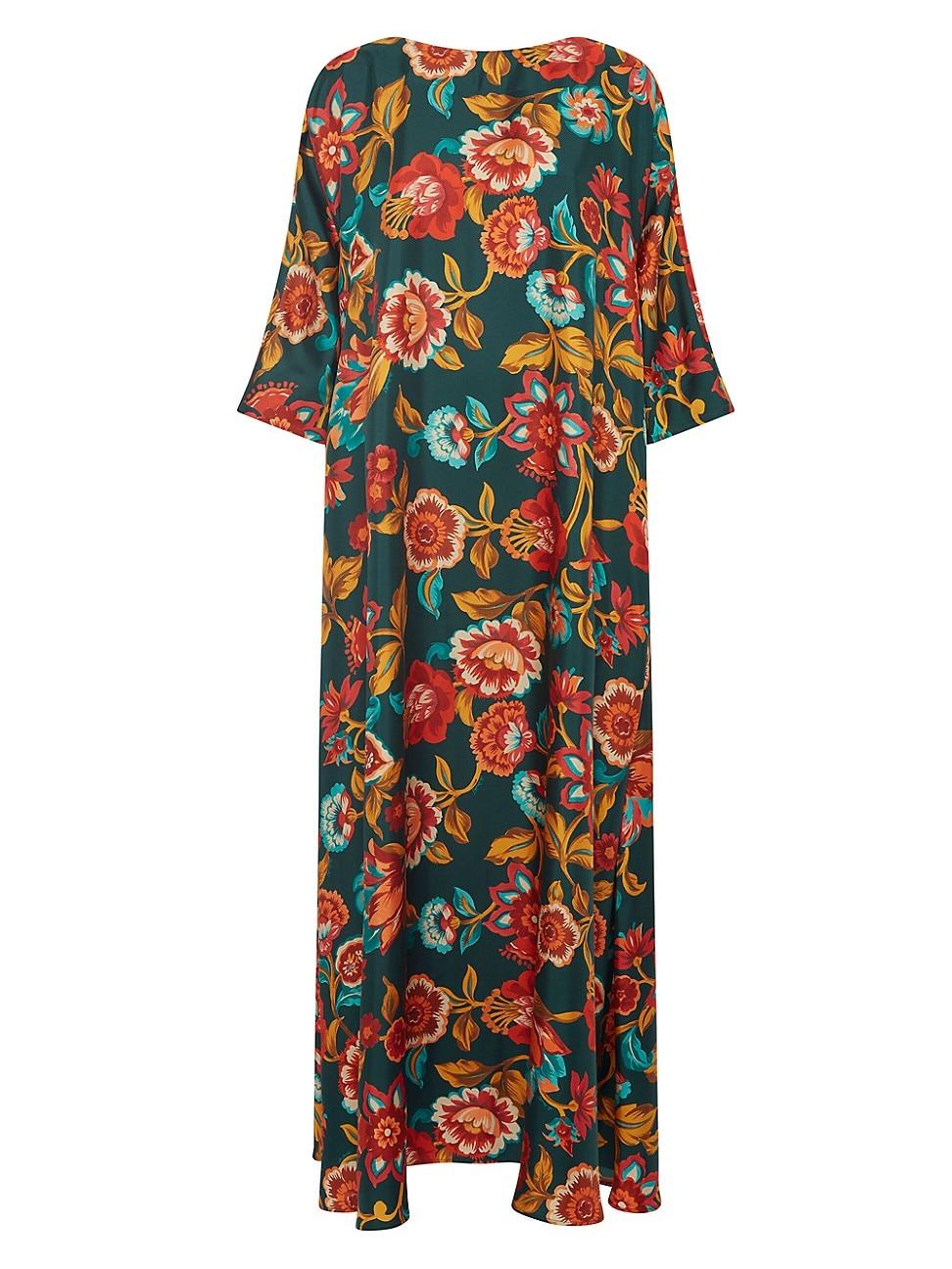 Womens Muumuu Dress Round Neck Product Image