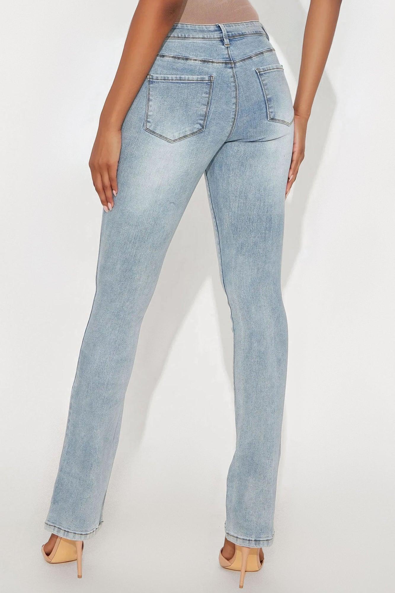 Tall Getting The Boot Mid Rise Jeans - Light Wash Product Image
