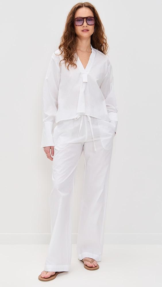 Enza Costa Poplin Mariner Shirt | Shopbop Product Image