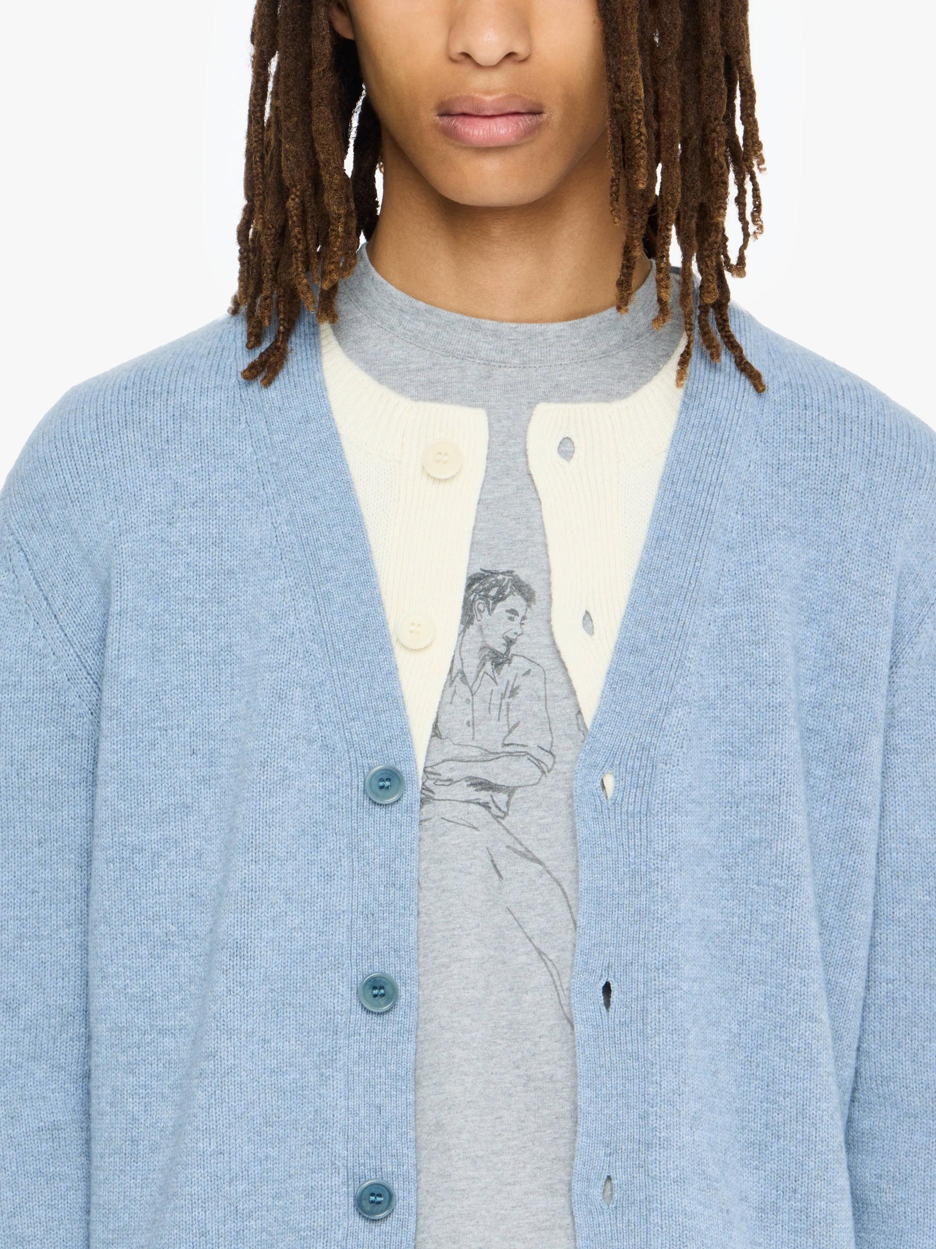 CONTRAST LAYERED CARDIGAN Product Image