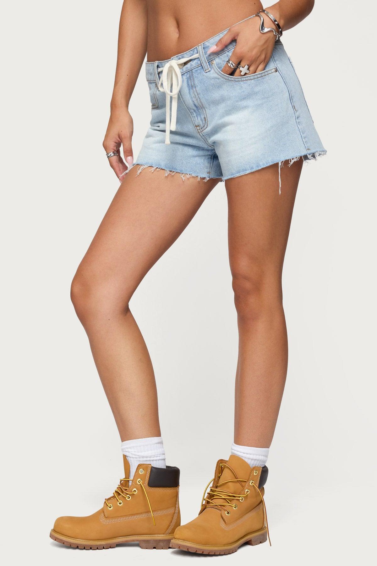 Milla Low Rise Denim Shorts Product Image