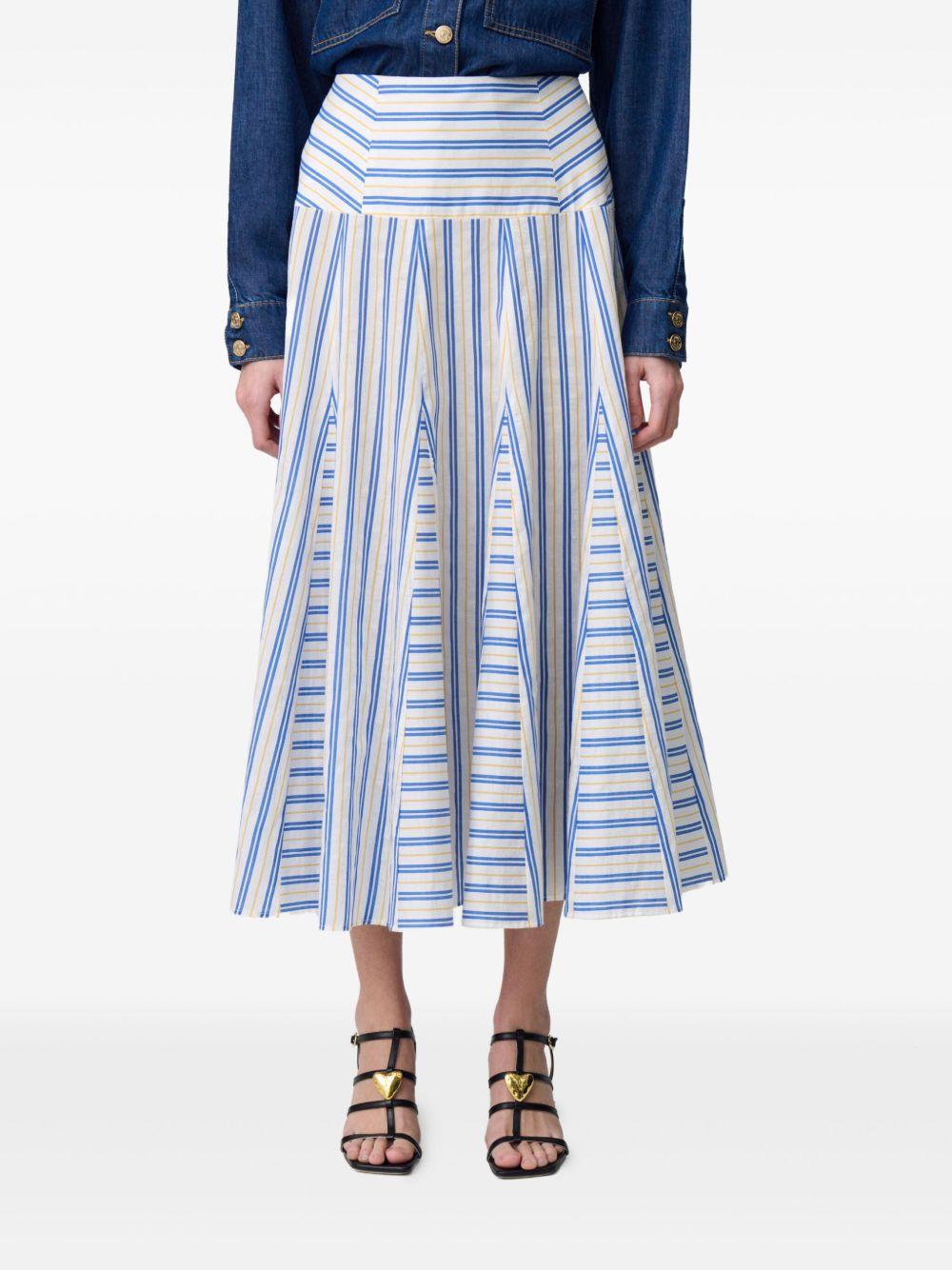 striped midi skirt Product Image