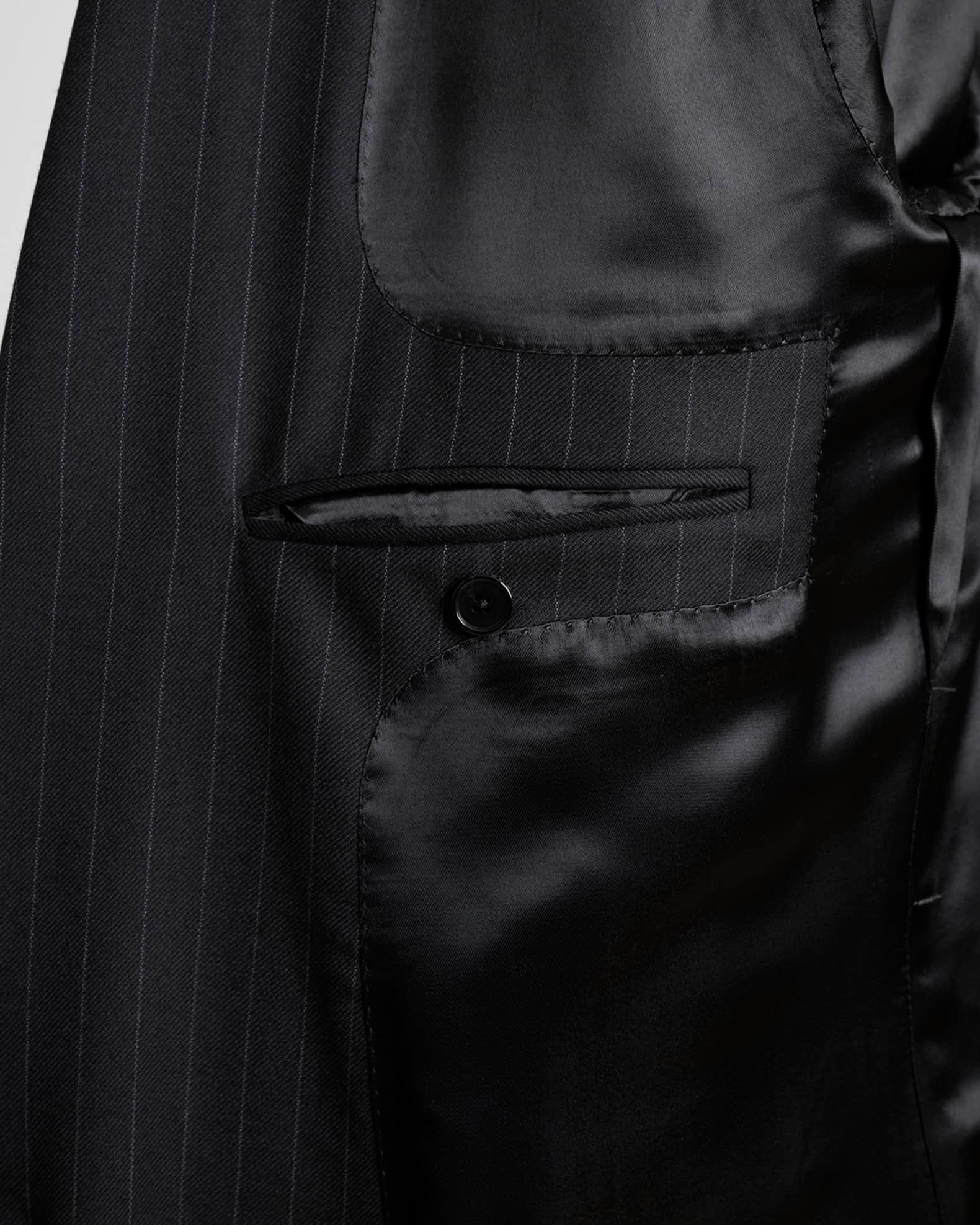 Men's Double-Breasted Pinstripe Sport Coat Product Image