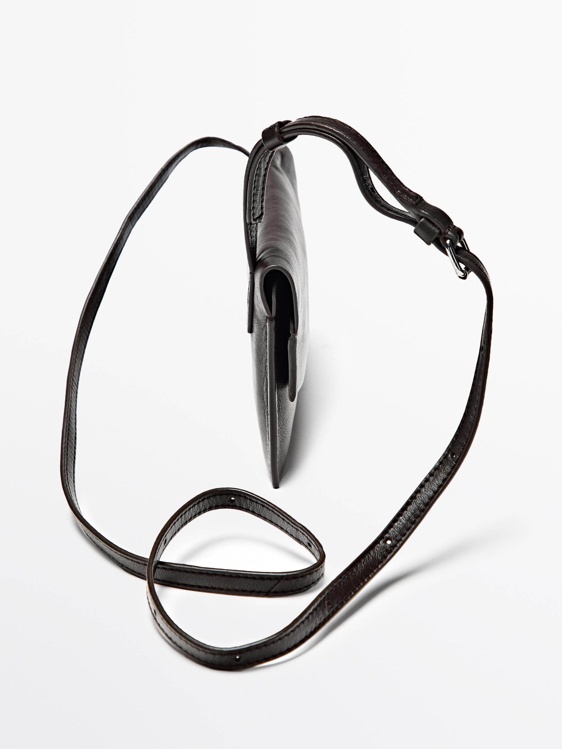 Nappa leather mini crossbody bag Product Image