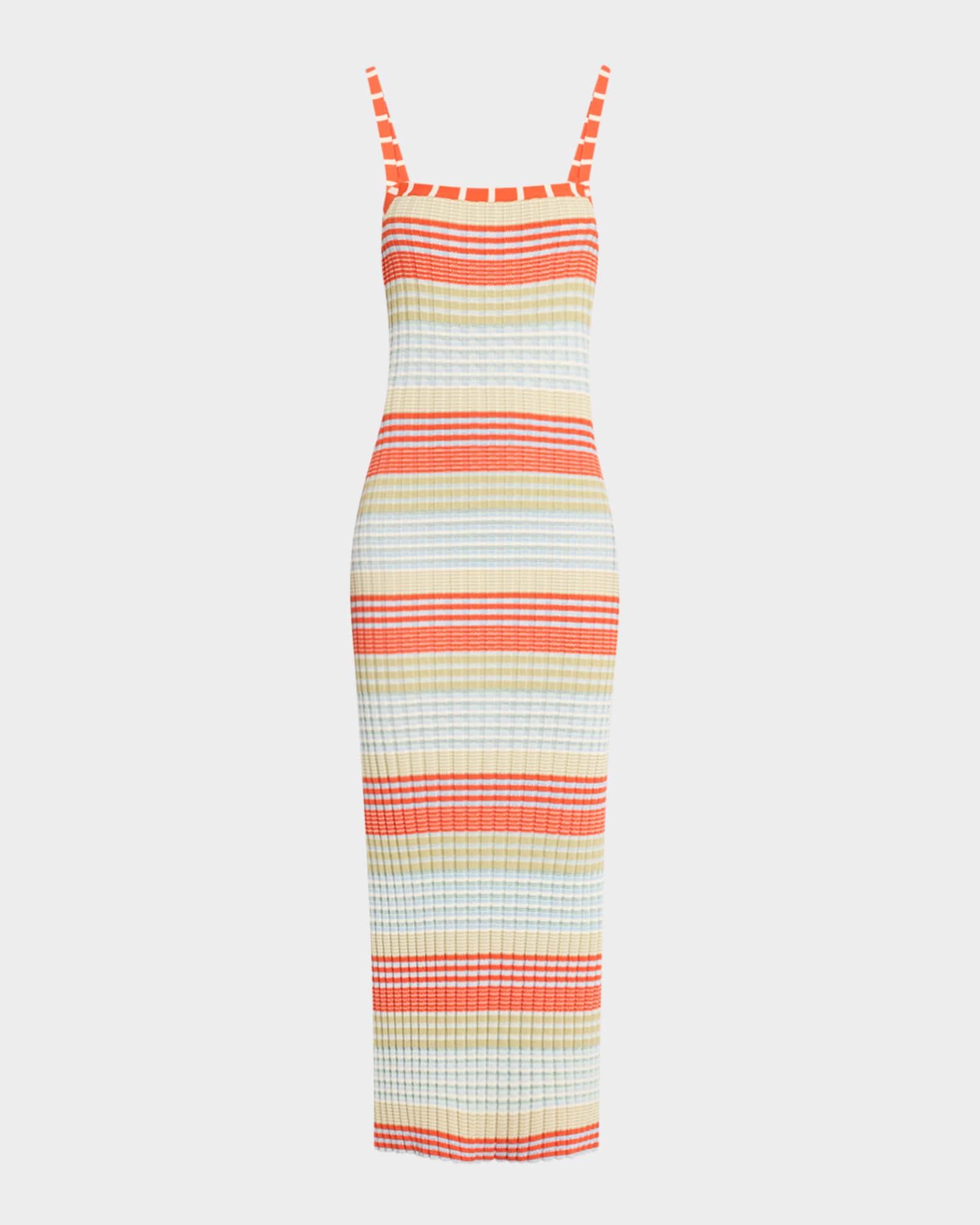 Cheval Striped Midi Dress Product Image