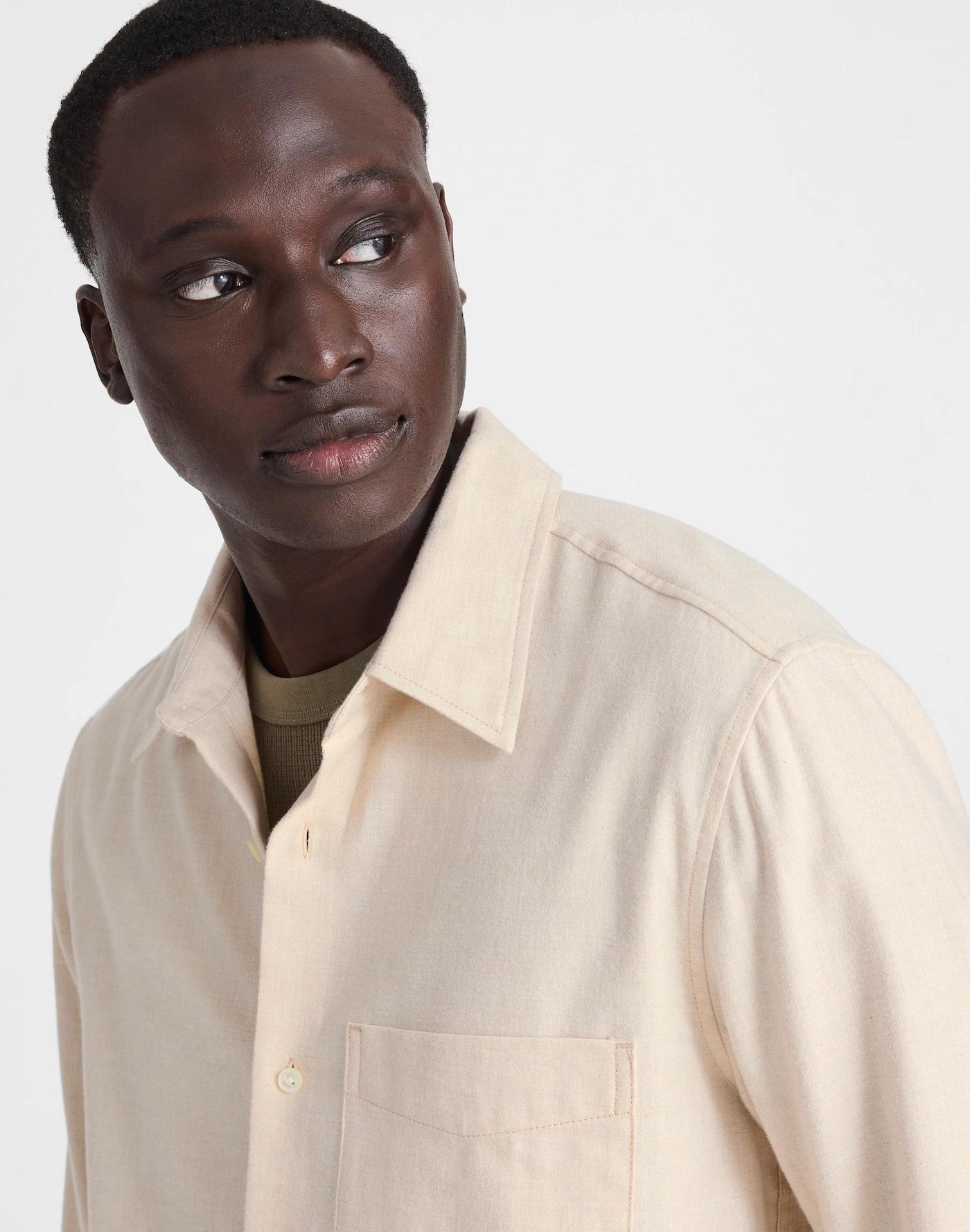 Lightweight Flannel Button-Up Shirt Product Image