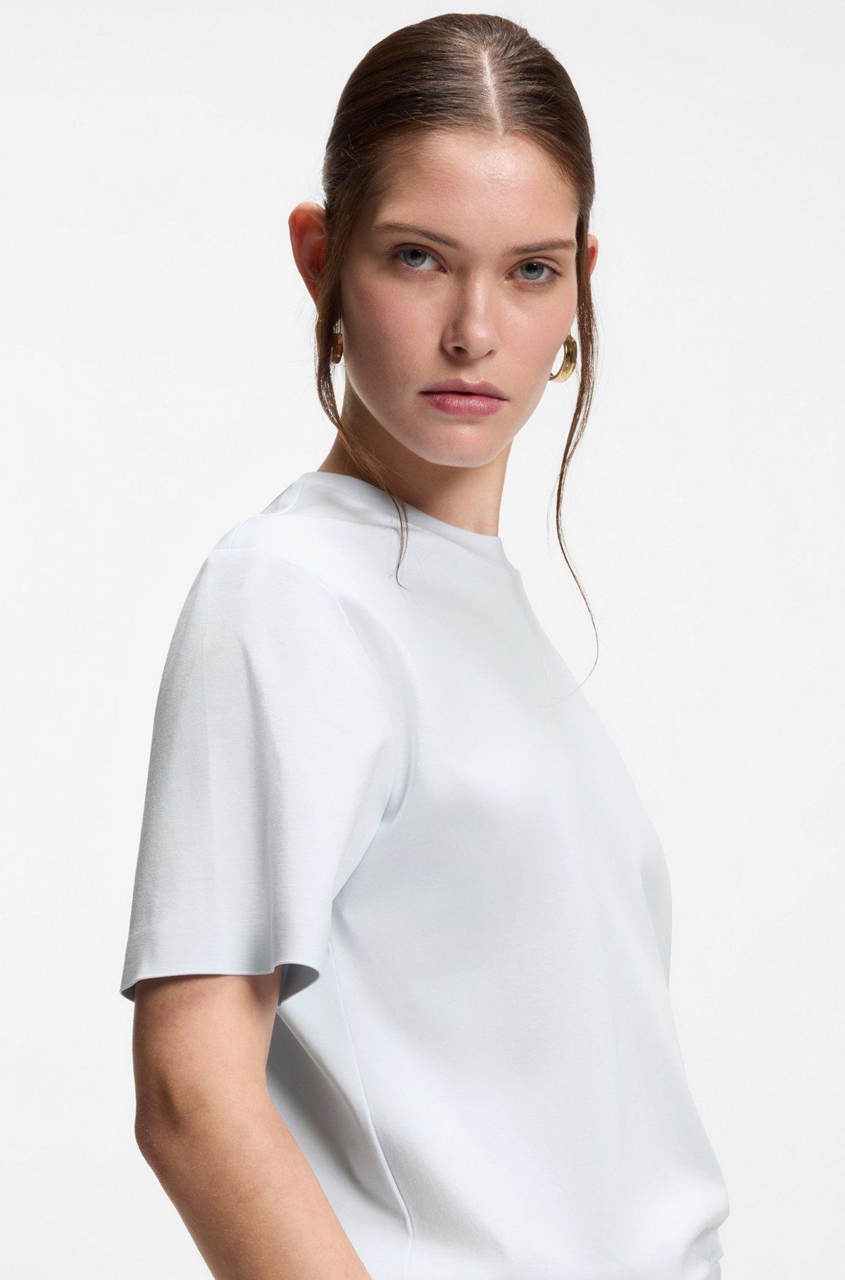 Relaxed-fit T-shirt in mercerized cotton Product Image