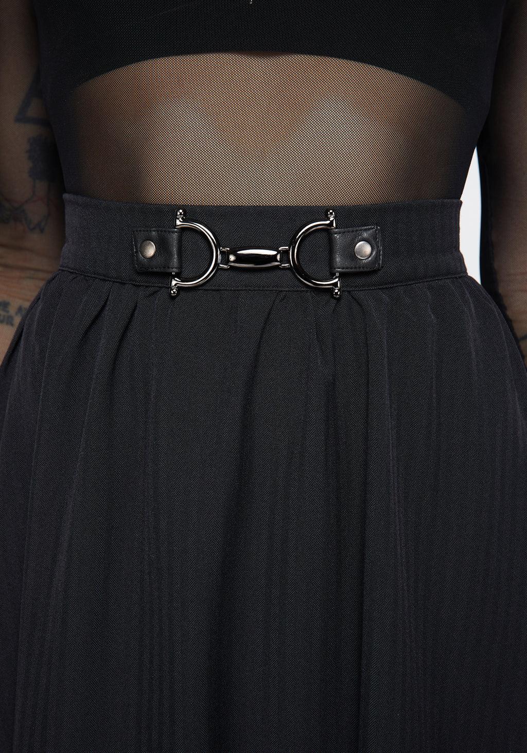 Haunted Midaxi Herringbone Skirt Product Image