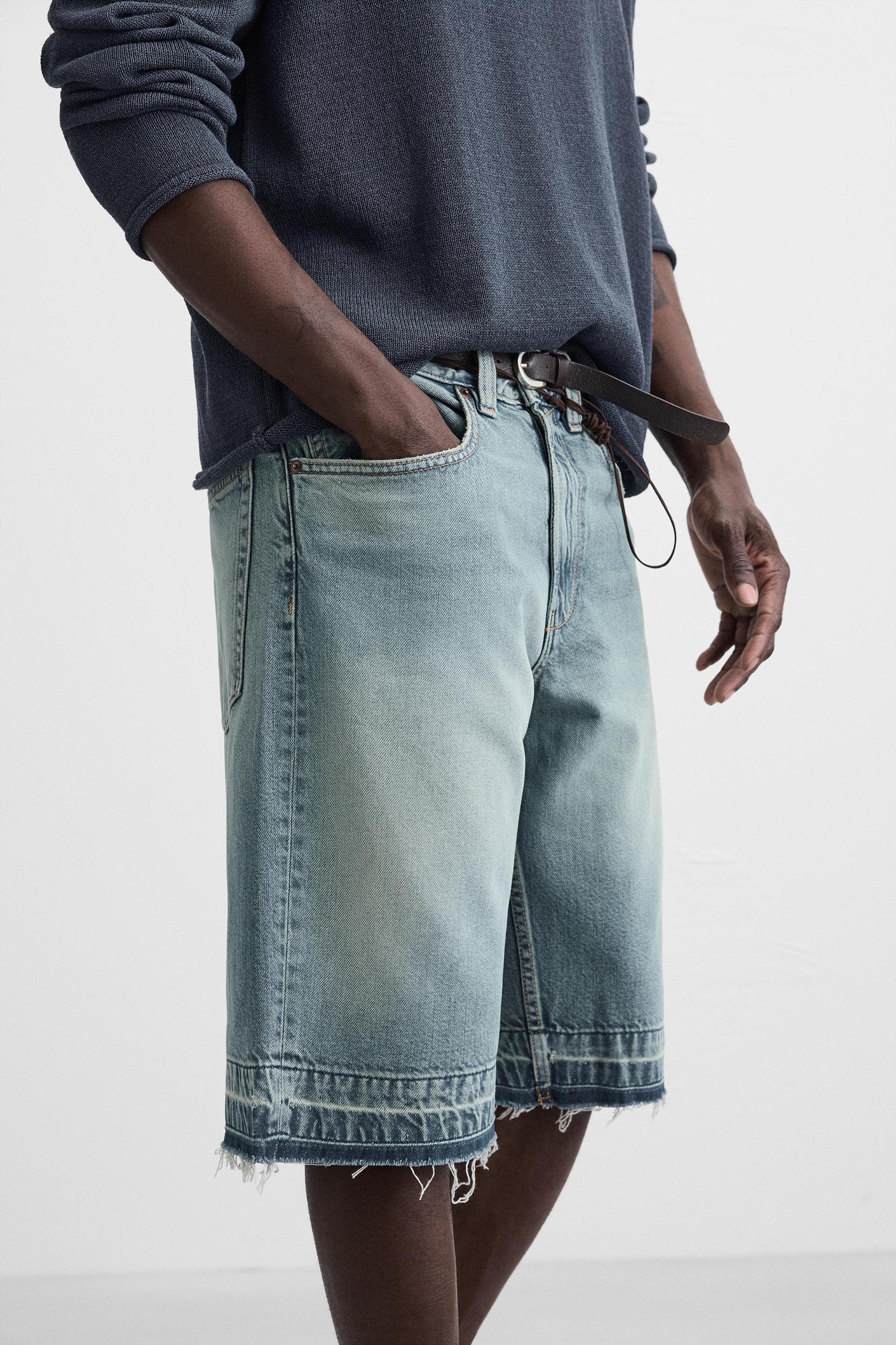 BAGGY FIT DENIM SHORTS Product Image