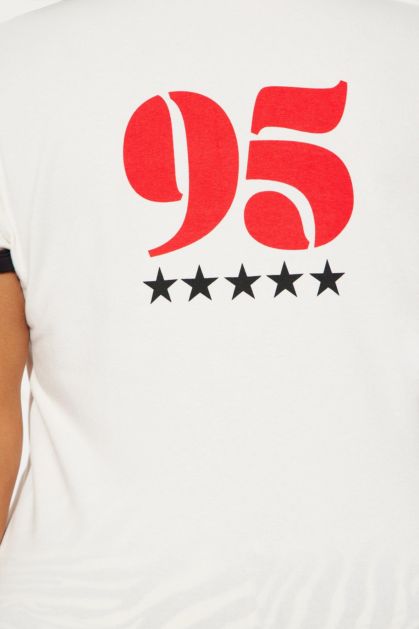 Vintage Germany Retro Ringer Tee - White Product Image