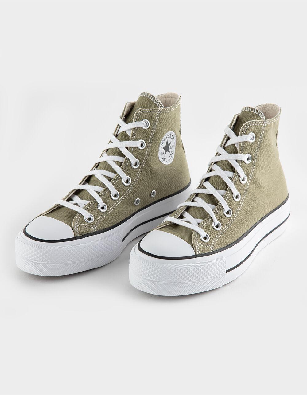 CONVERSE Chuck Taylor All Star Lift Platform Womens High Top Shoes - TAN Product Image