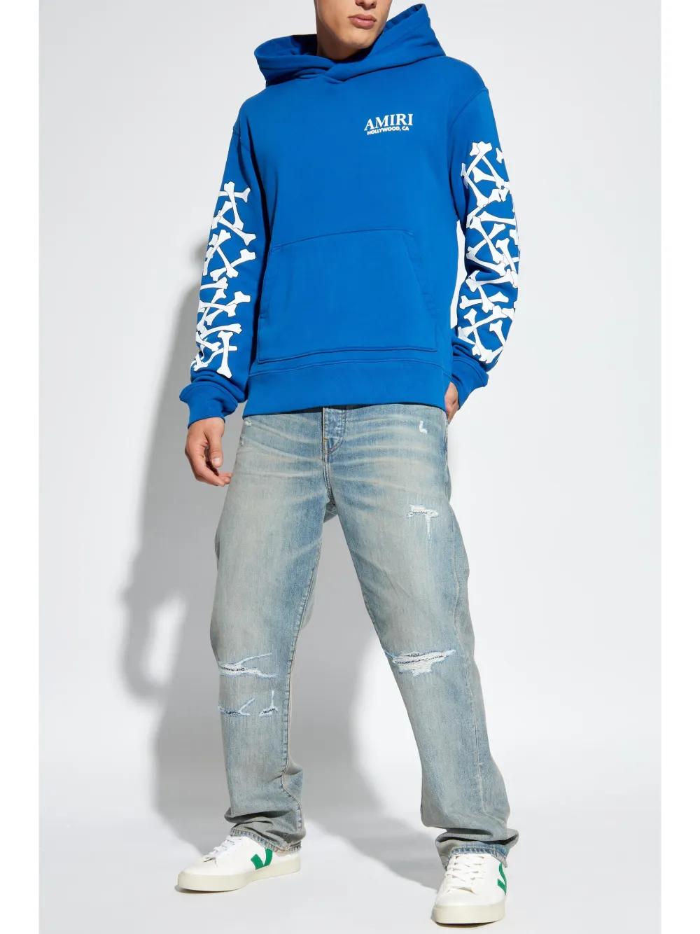 Bandana Repair mid-rise straight-leg jeans Product Image