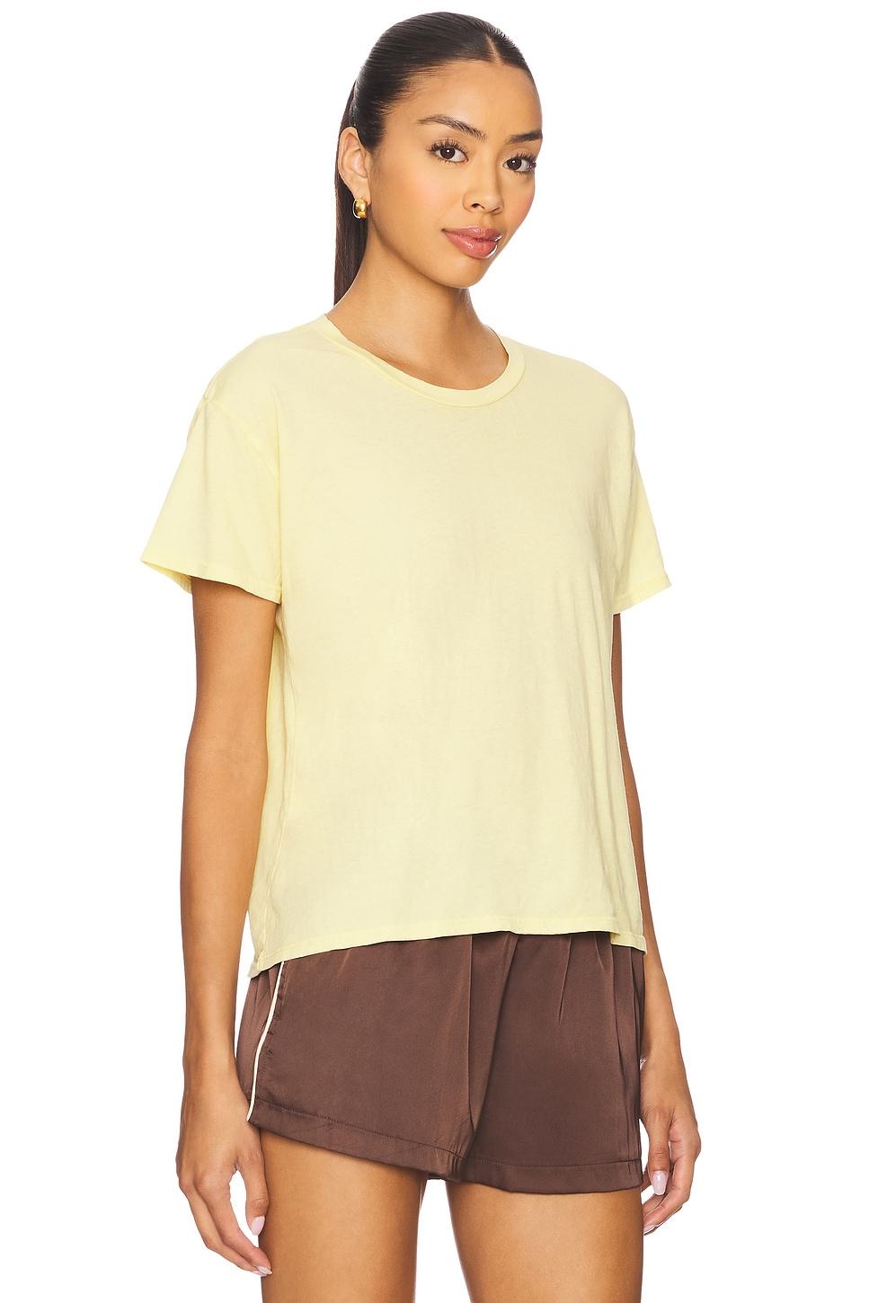 Cotton Short Sleeve Boxy Crew Tee perfectwhitetee Product Image