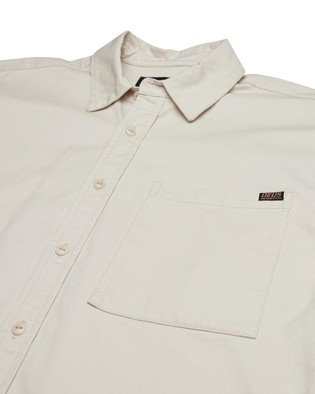 Frizell Twill Shirt - Dirty White Product Image