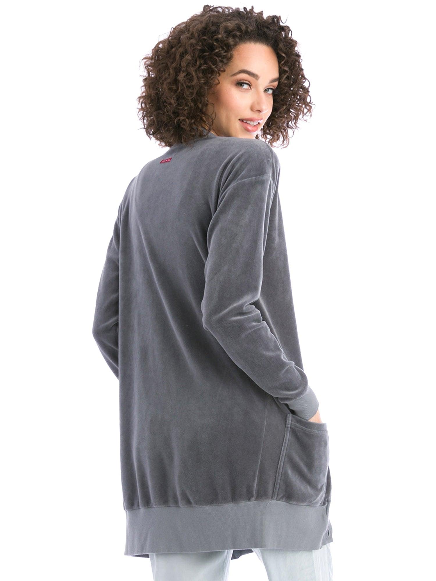 Hard Tail Velour Long Cardigan V-183 Product Image