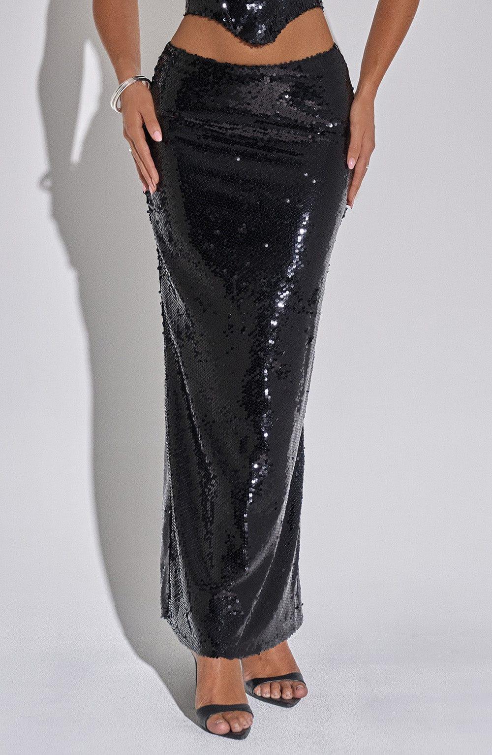 Larisa Maxi Skirt - Black Product Image
