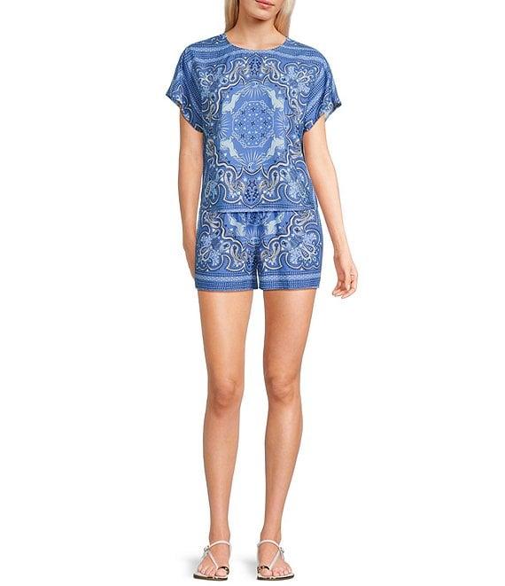 C&V Chelsea & Violet Coordinating Printed Shorts Product Image