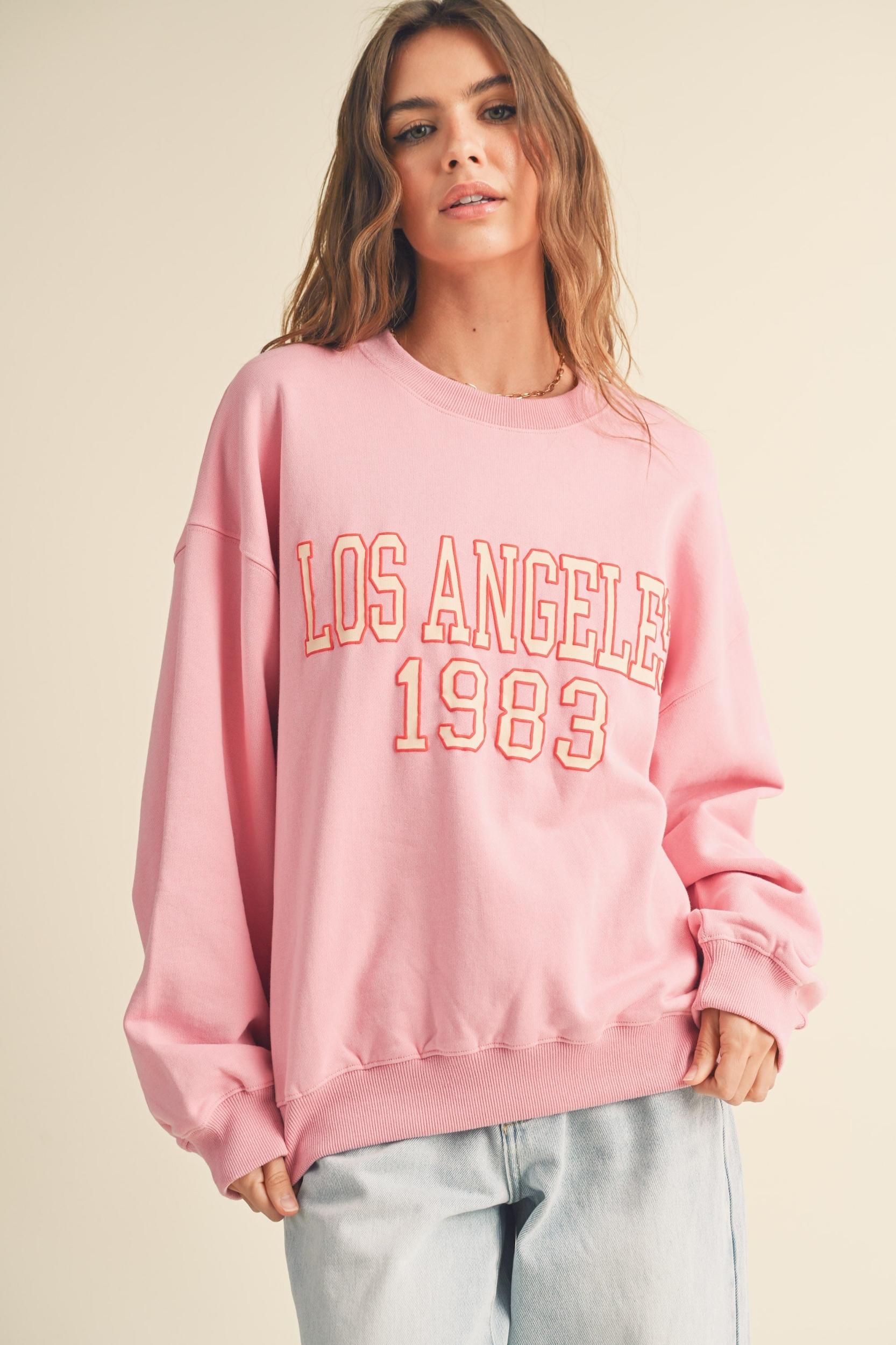 New York Pink Sweatshirt Product Image