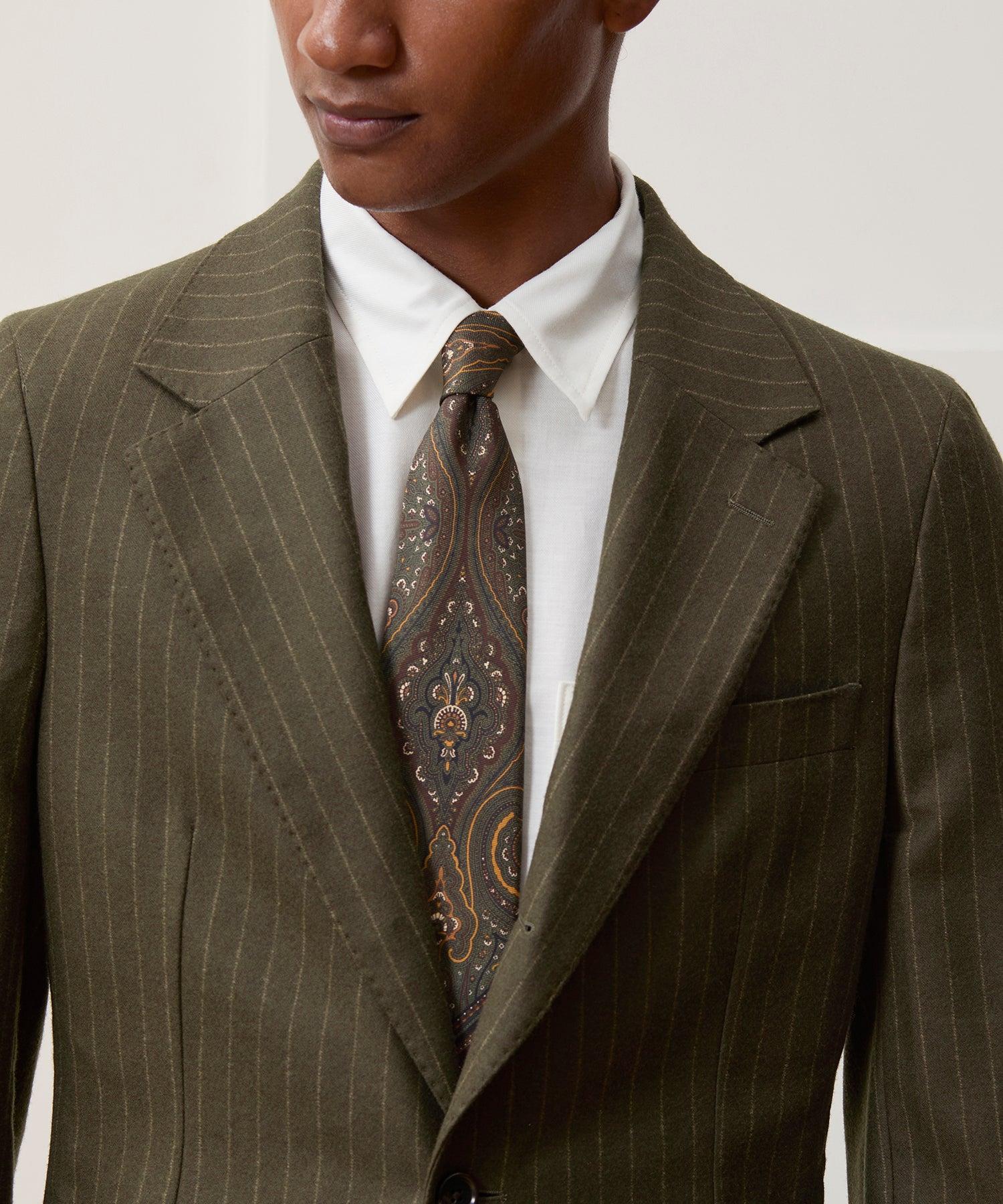 Italian Flannel Pinstripe Madison Suit Product Image