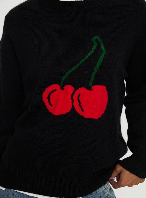 My Dear Knit Sweater Black Product Image
