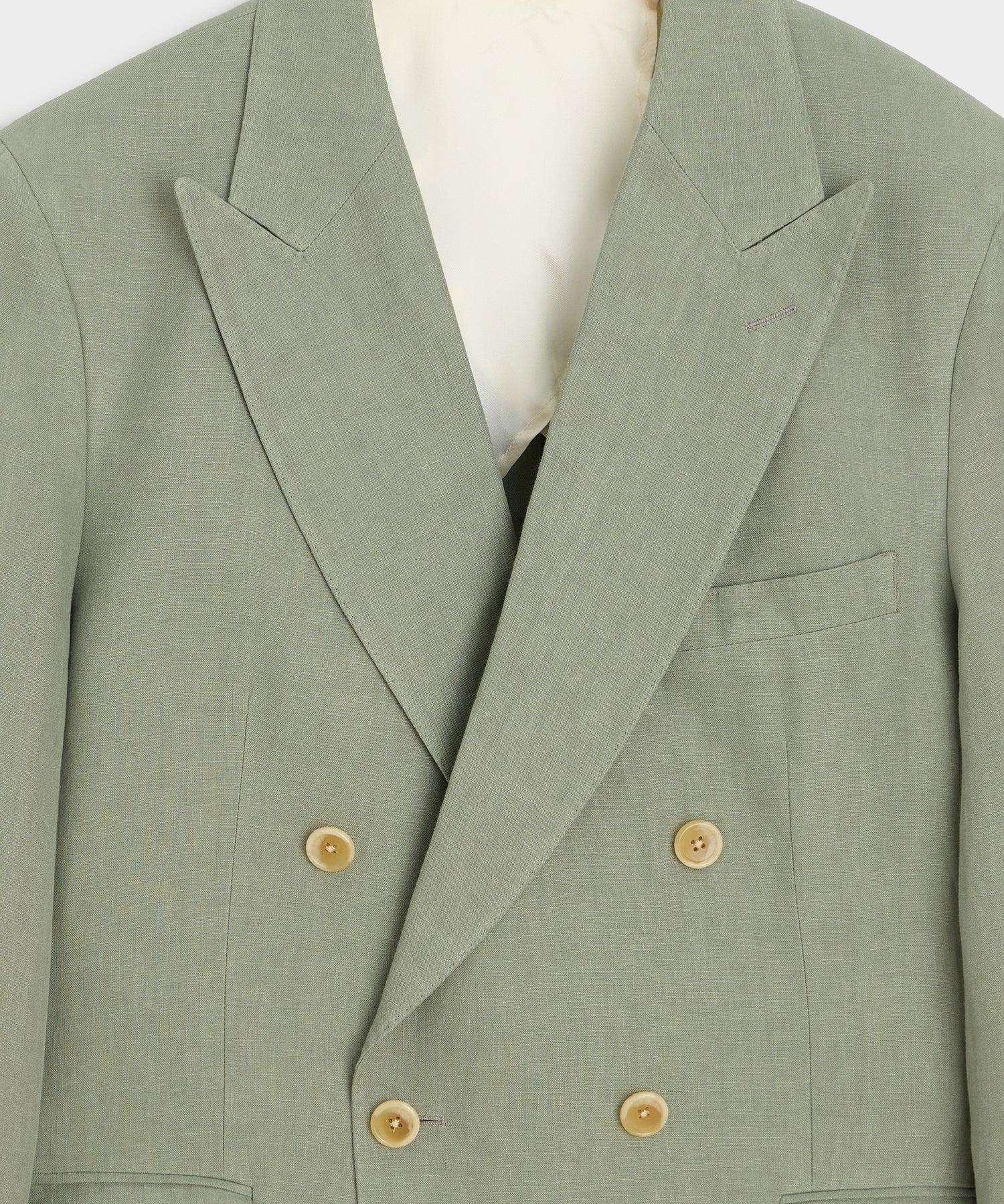 Italian Linen Double-Breasted Jacket Product Image