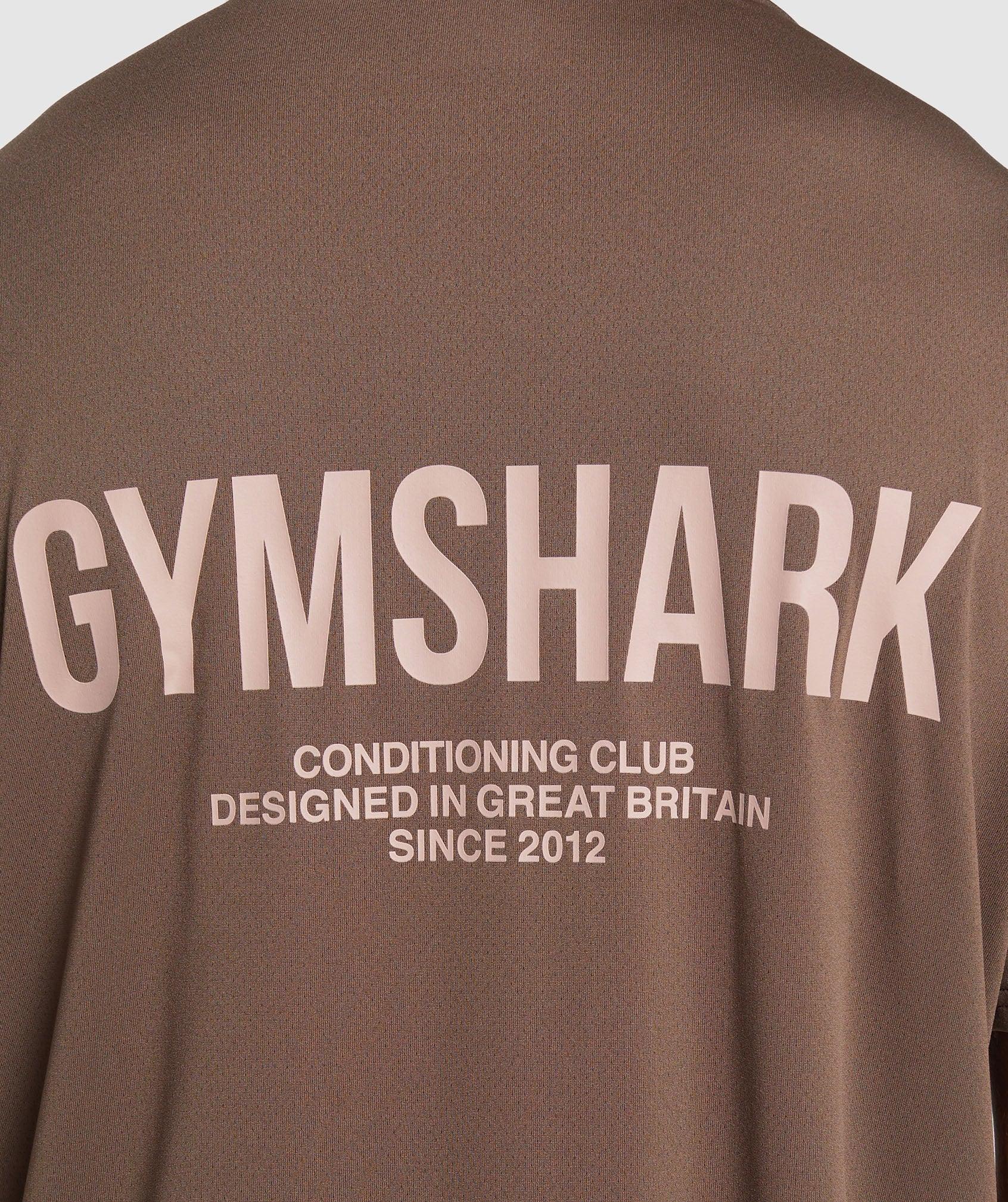 Gymshark Conditioning Club Oversized T-Shirt - Walnut Brown Male Product Image