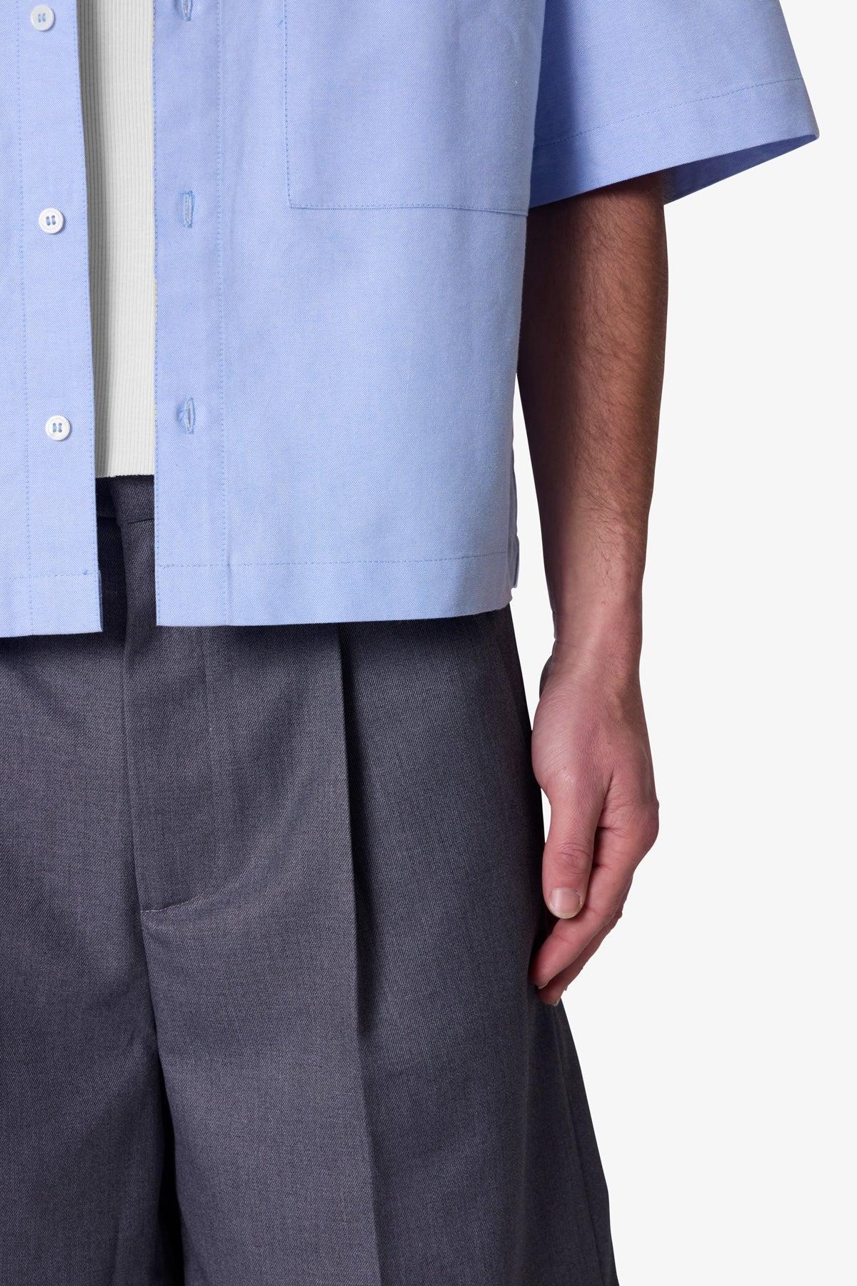 Poplin Bus Driver Shirt - Light Blue Product Image