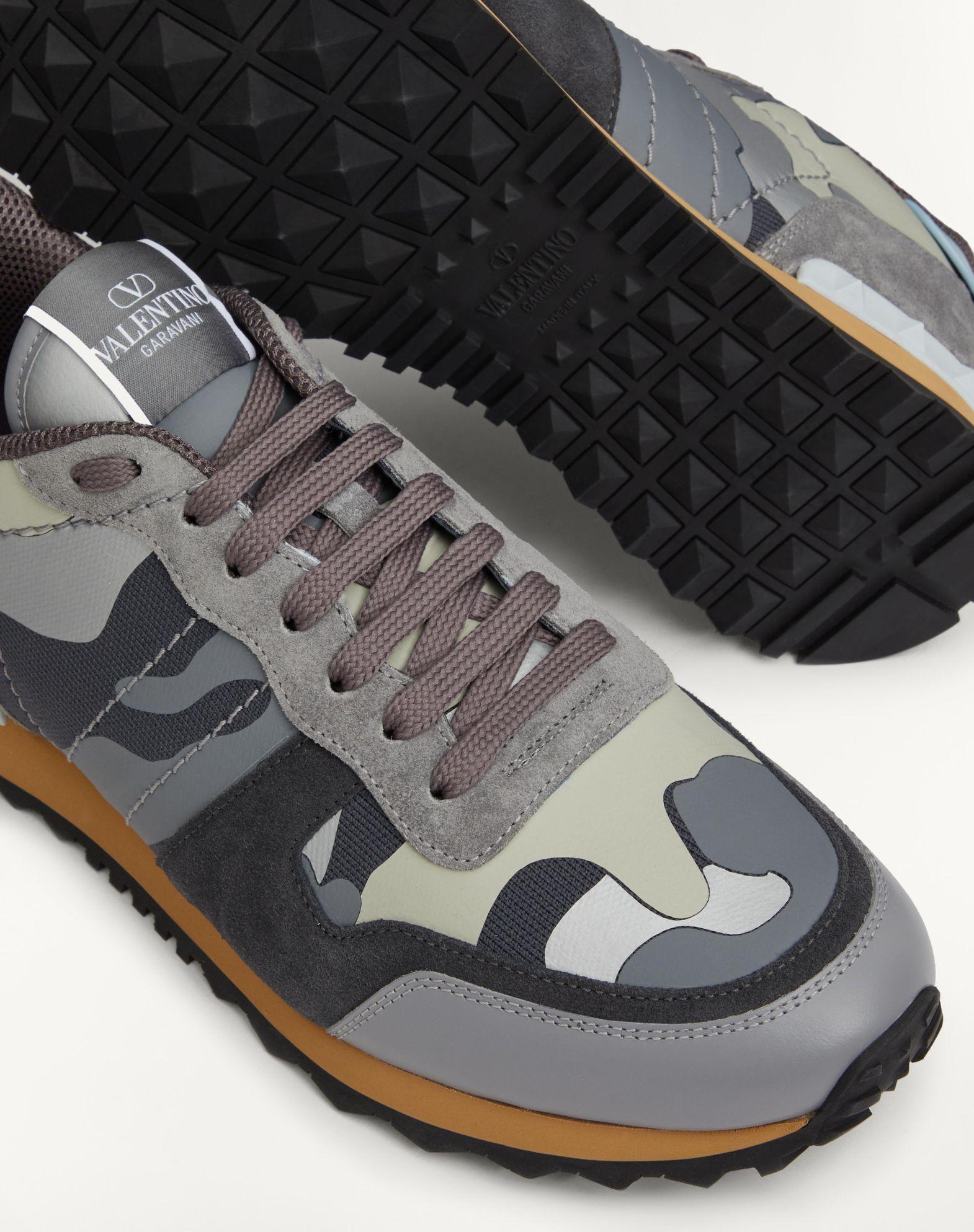 Rockrunner Camouflage Sneakers In Nappa Fabric Product Image