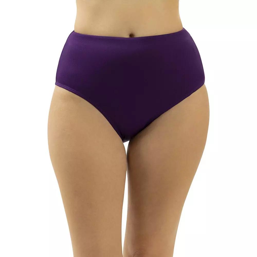 Women's Dolfin High-Waisted Contemporary Brief Swim Bottoms,  Product Image