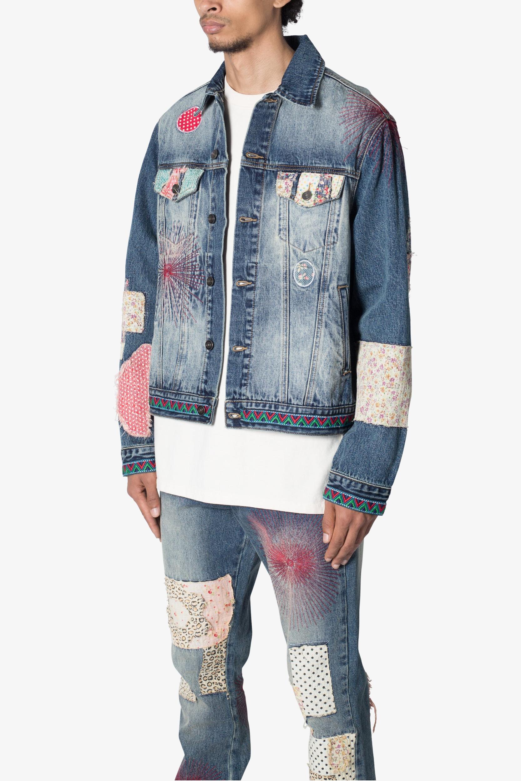 Rugged Trucker Jacket - Blue Product Image